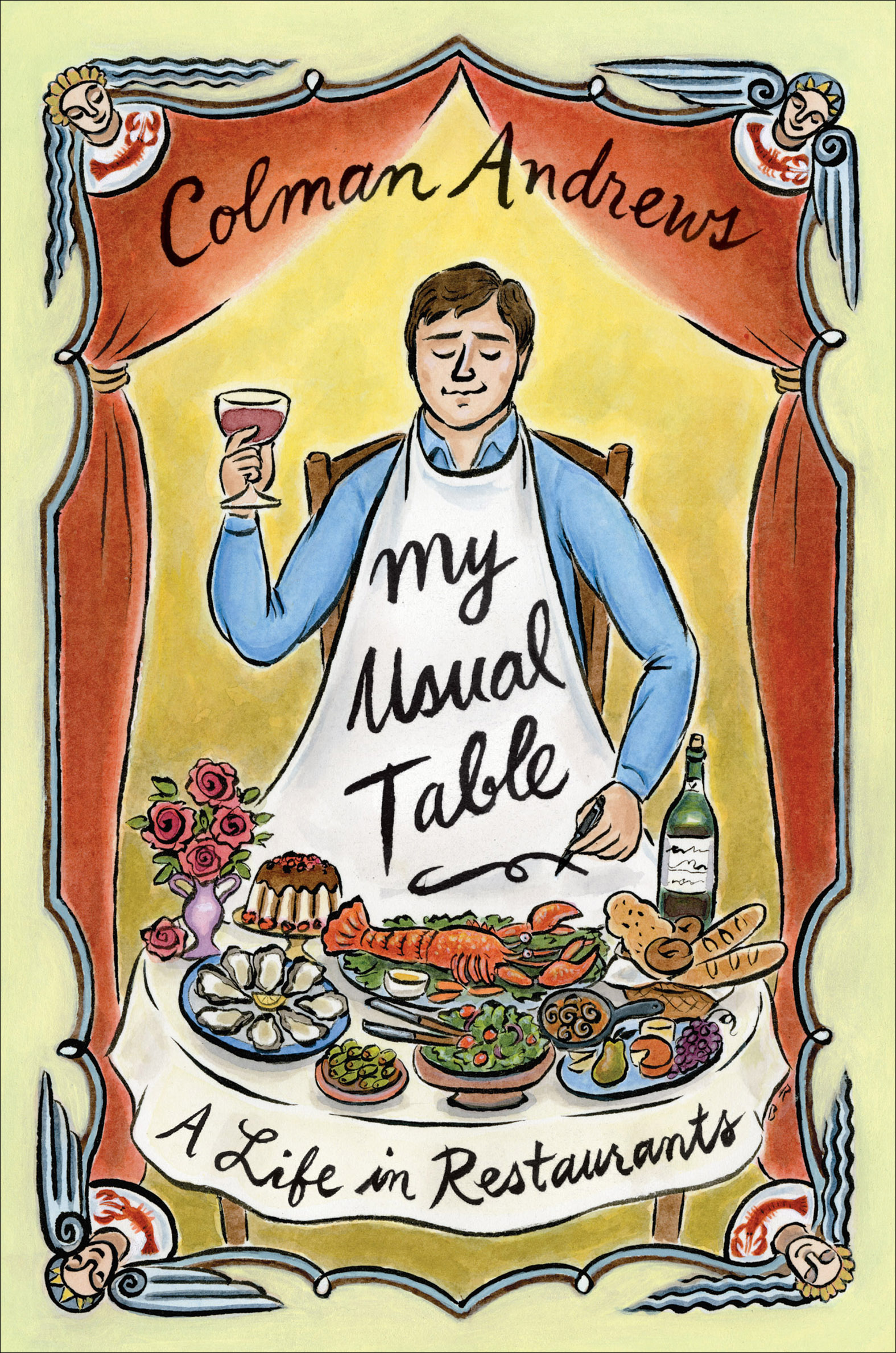 This image is the cover for the book My Usual Table
