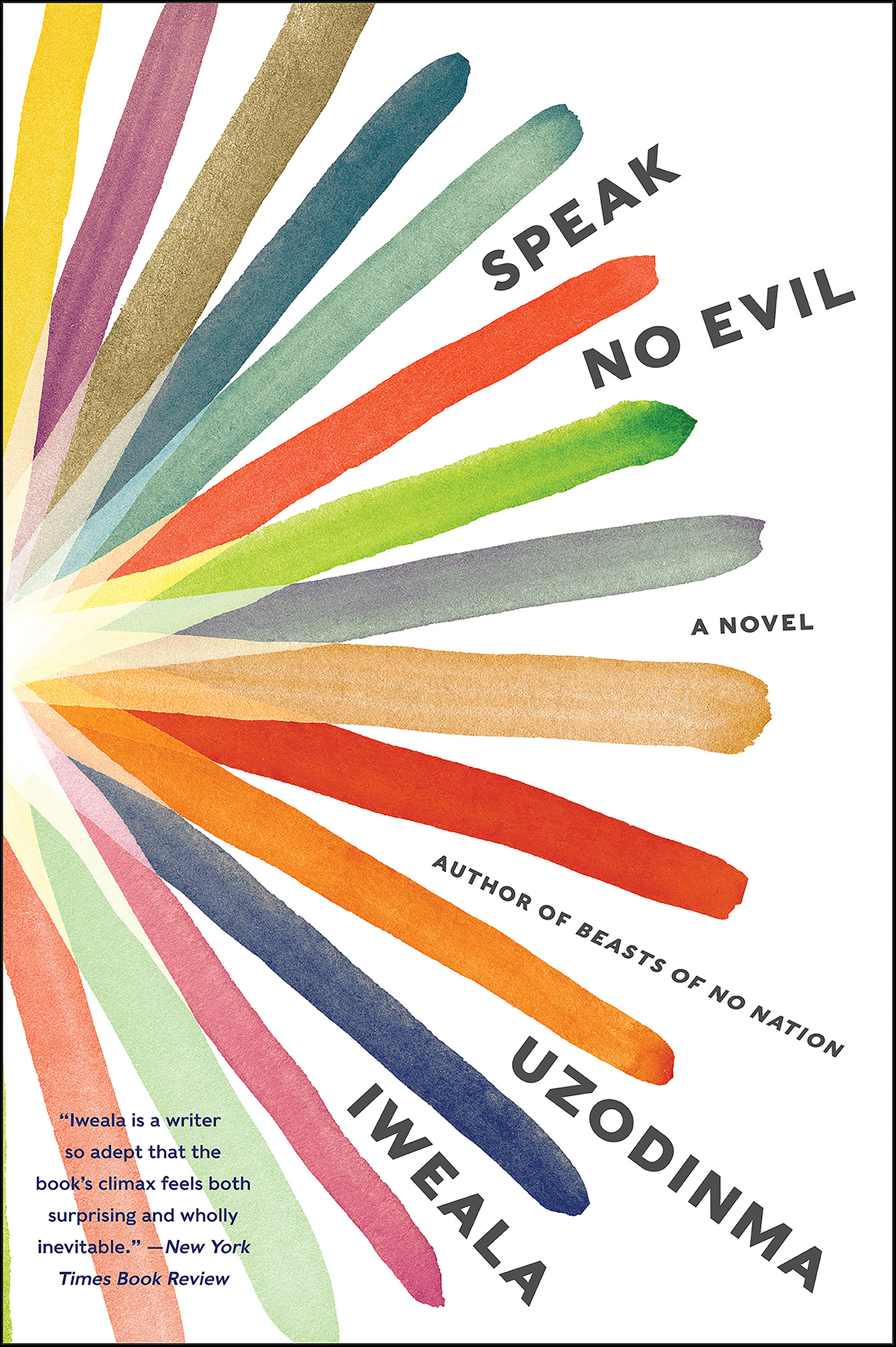 This image is the cover for the book Speak No Evil