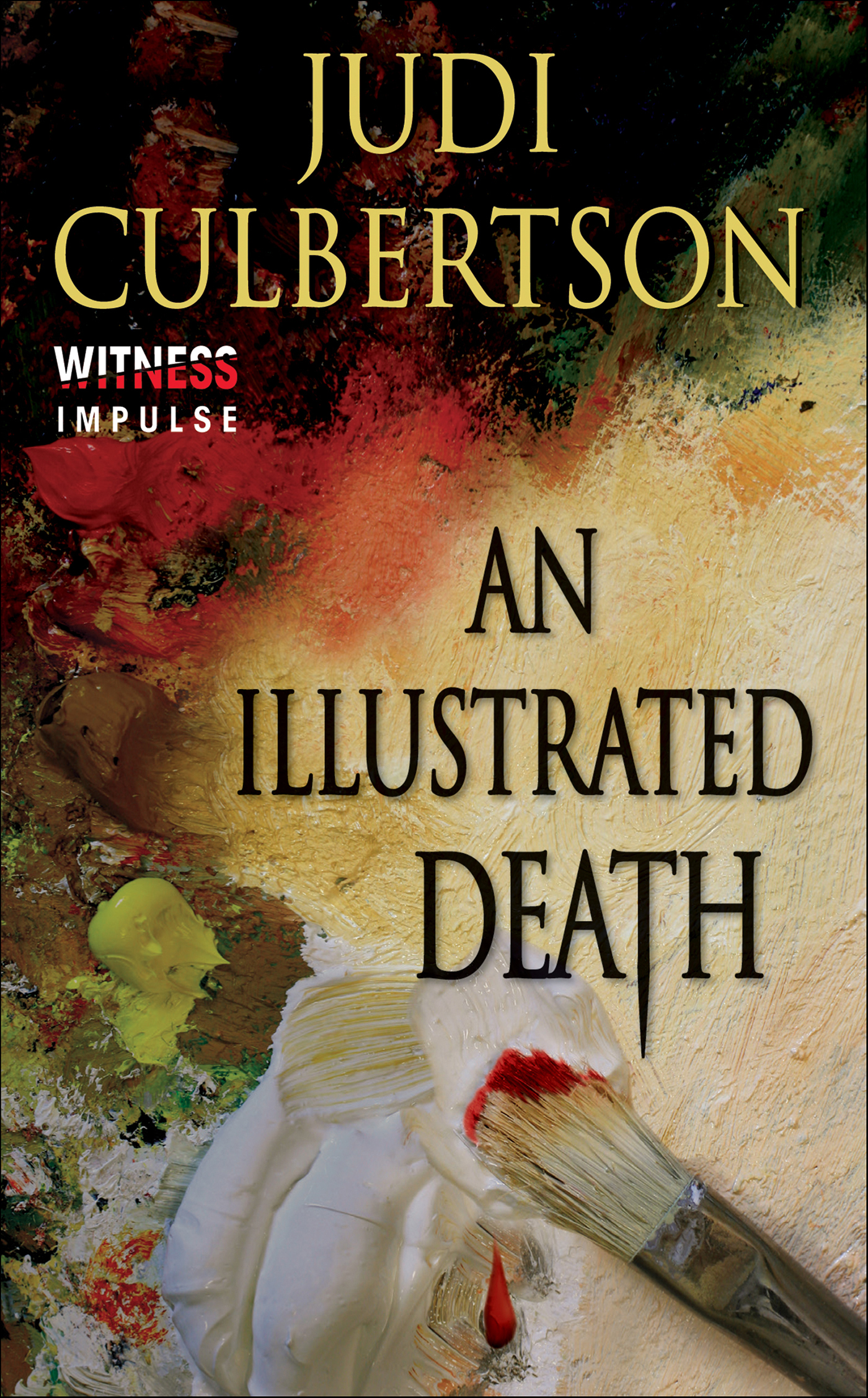This image is the cover for the book Illustrated Death, Delhi Laine Mysteries