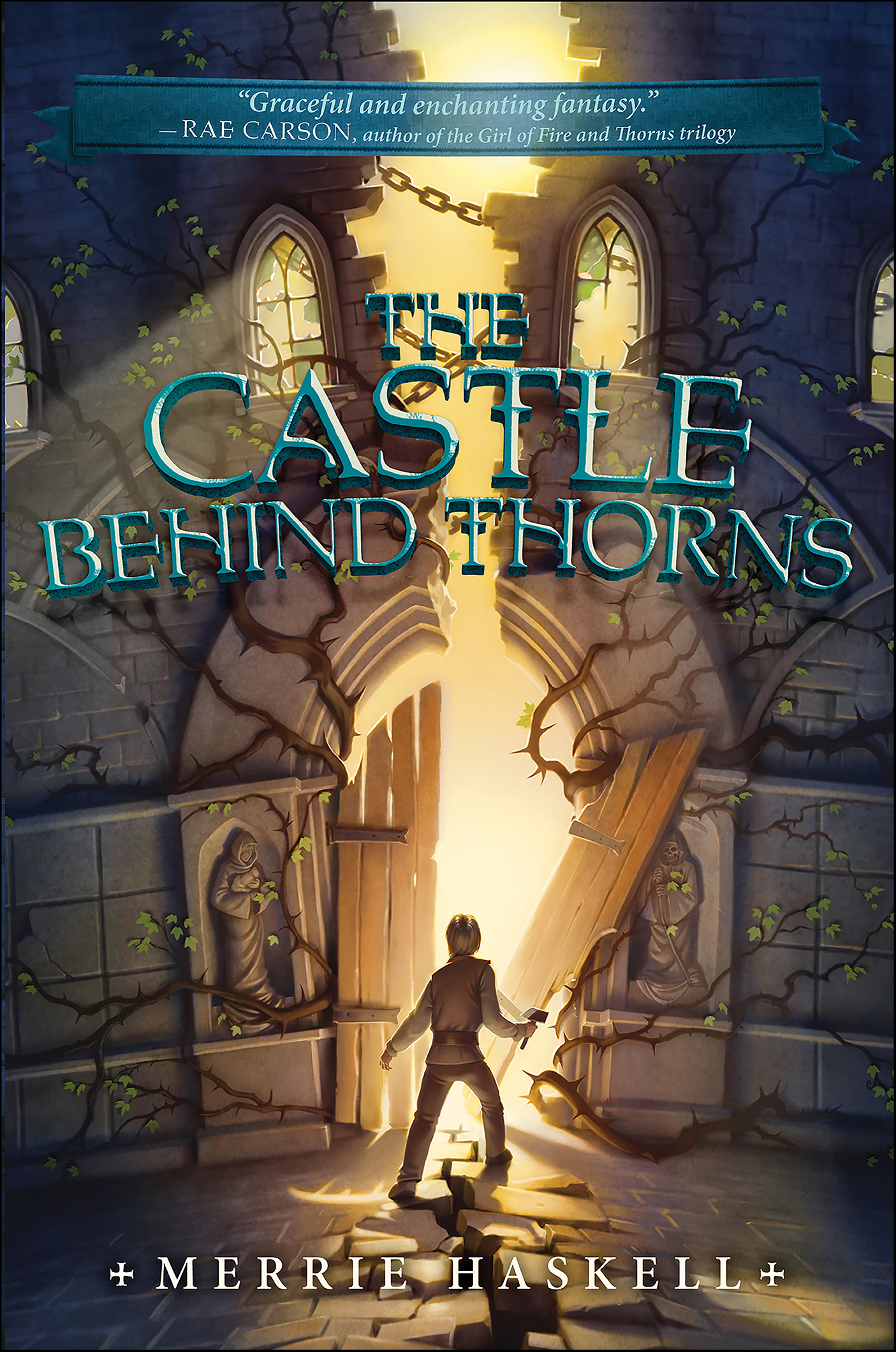 This image is the cover for the book Castle Behind Thorns