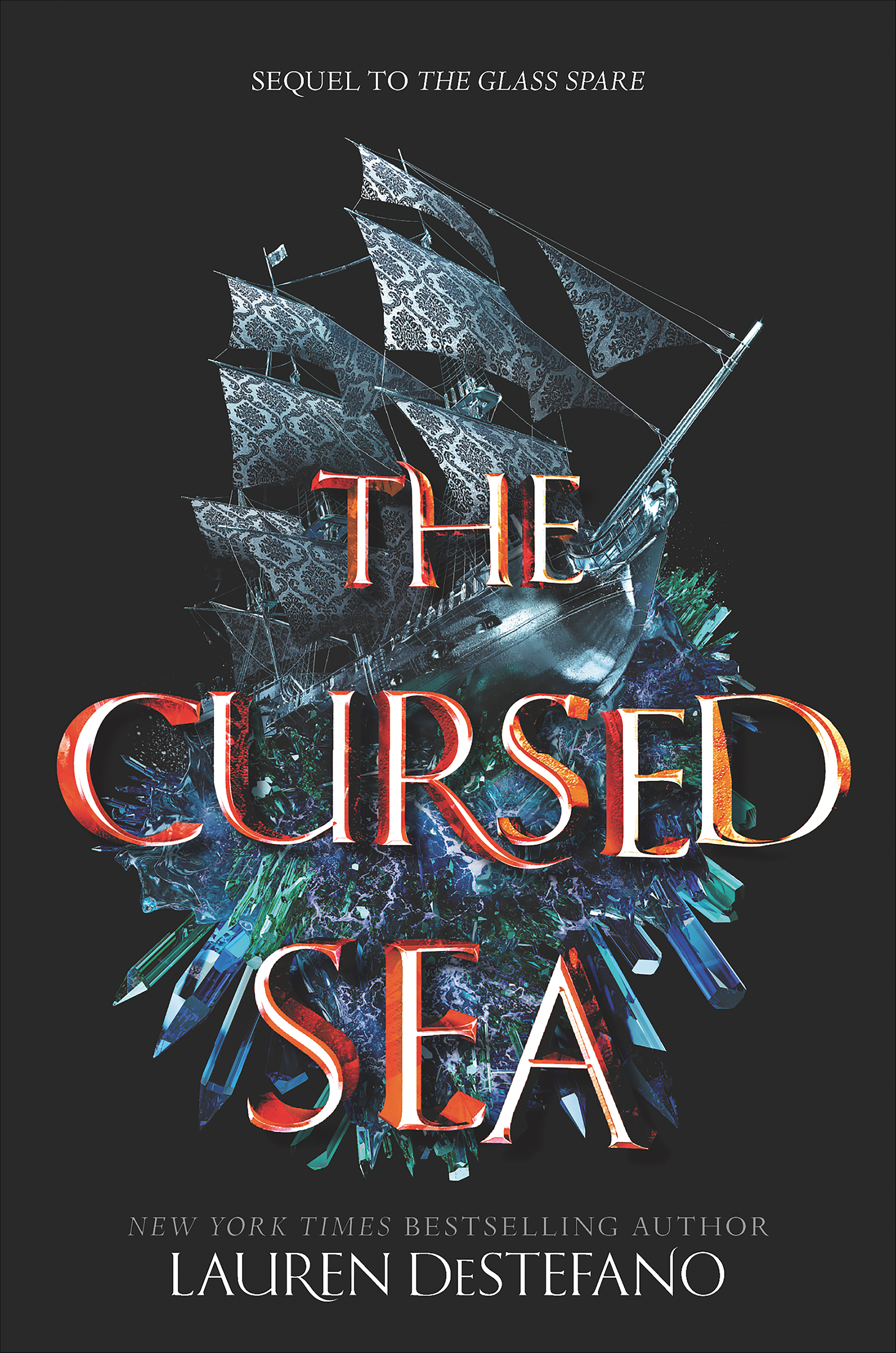 This image is the cover for the book Cursed Sea, Glass Spare