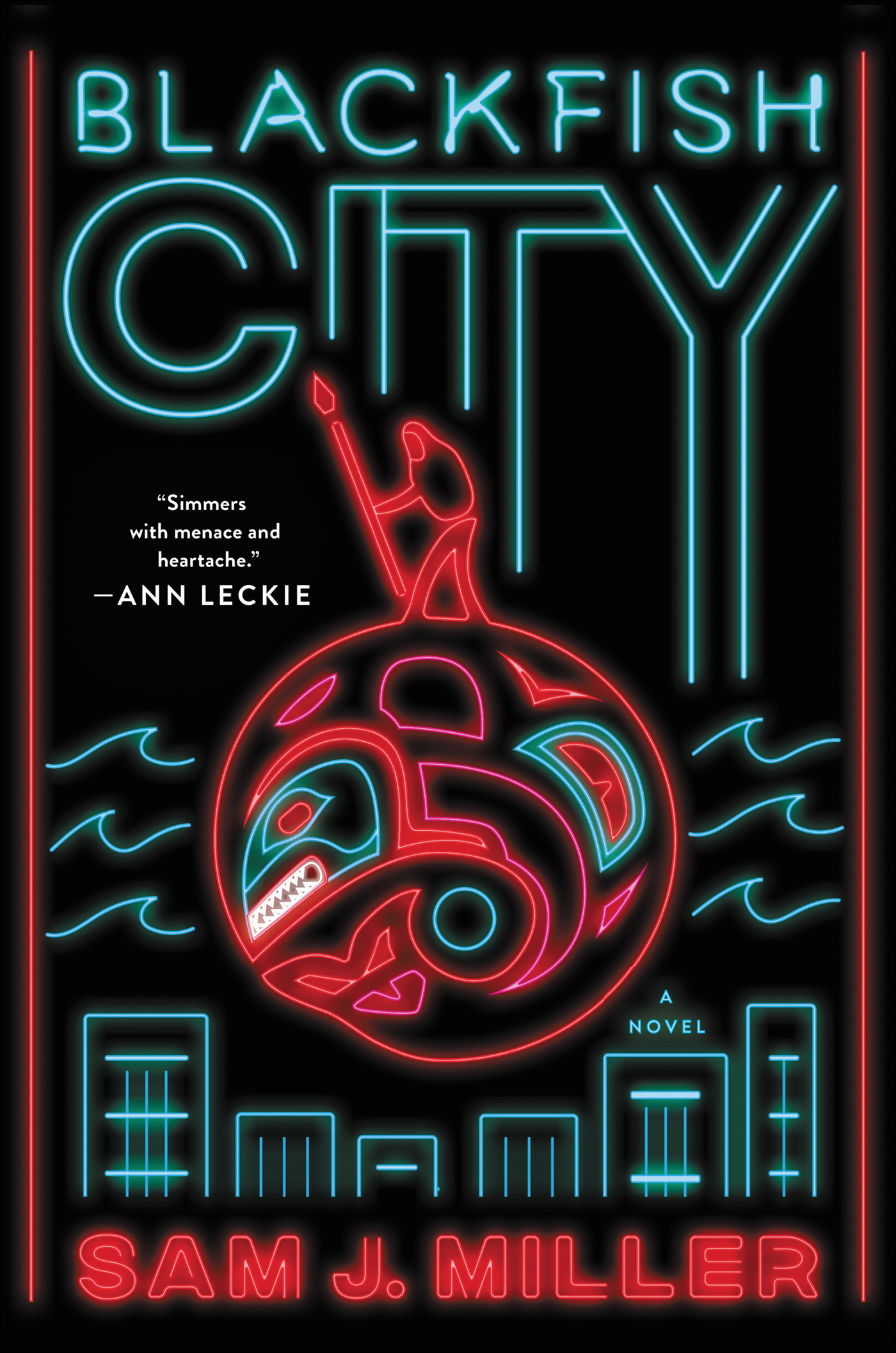 This image is the cover for the book Blackfish City