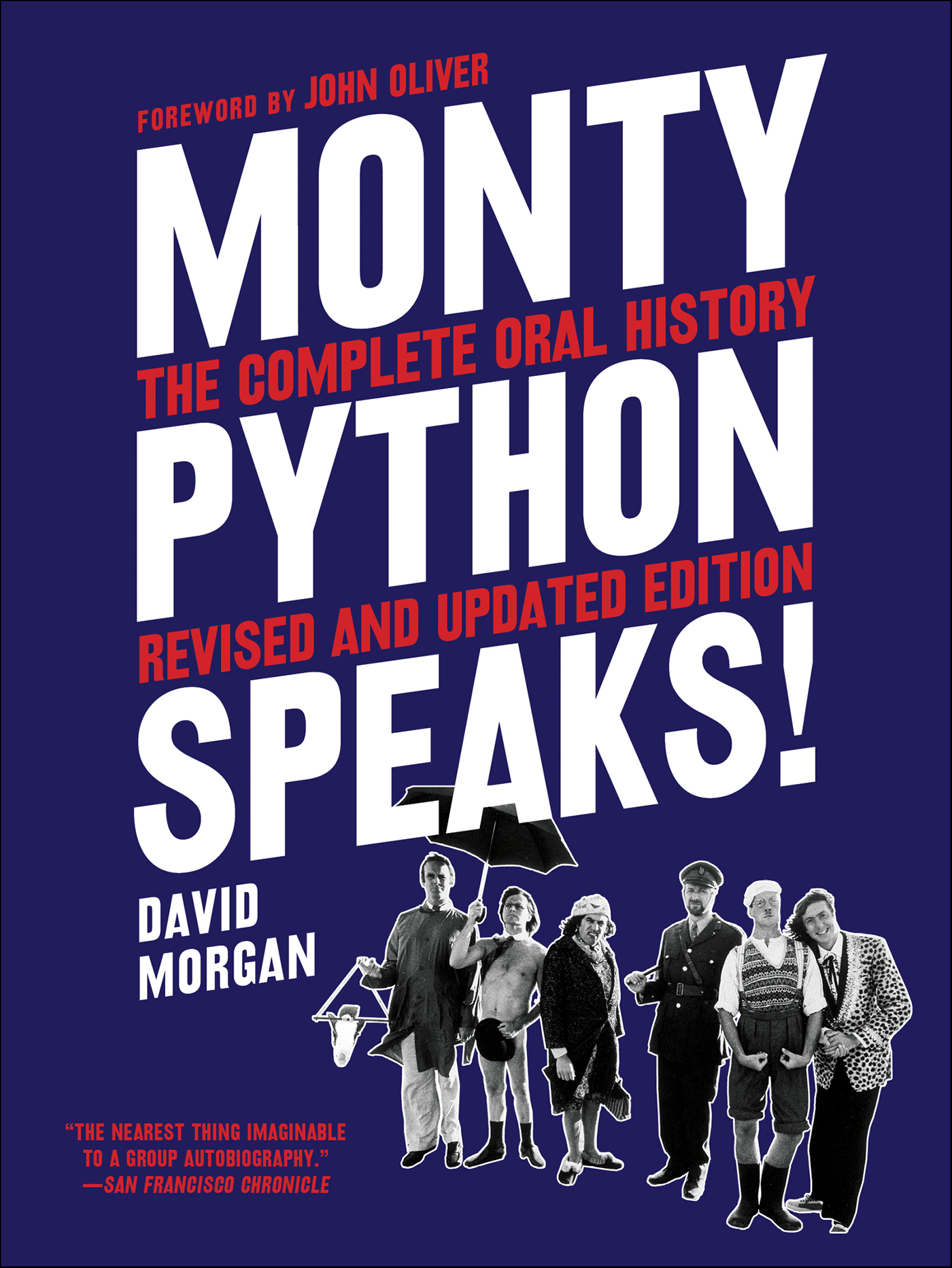 This image is the cover for the book Monty Python Speaks