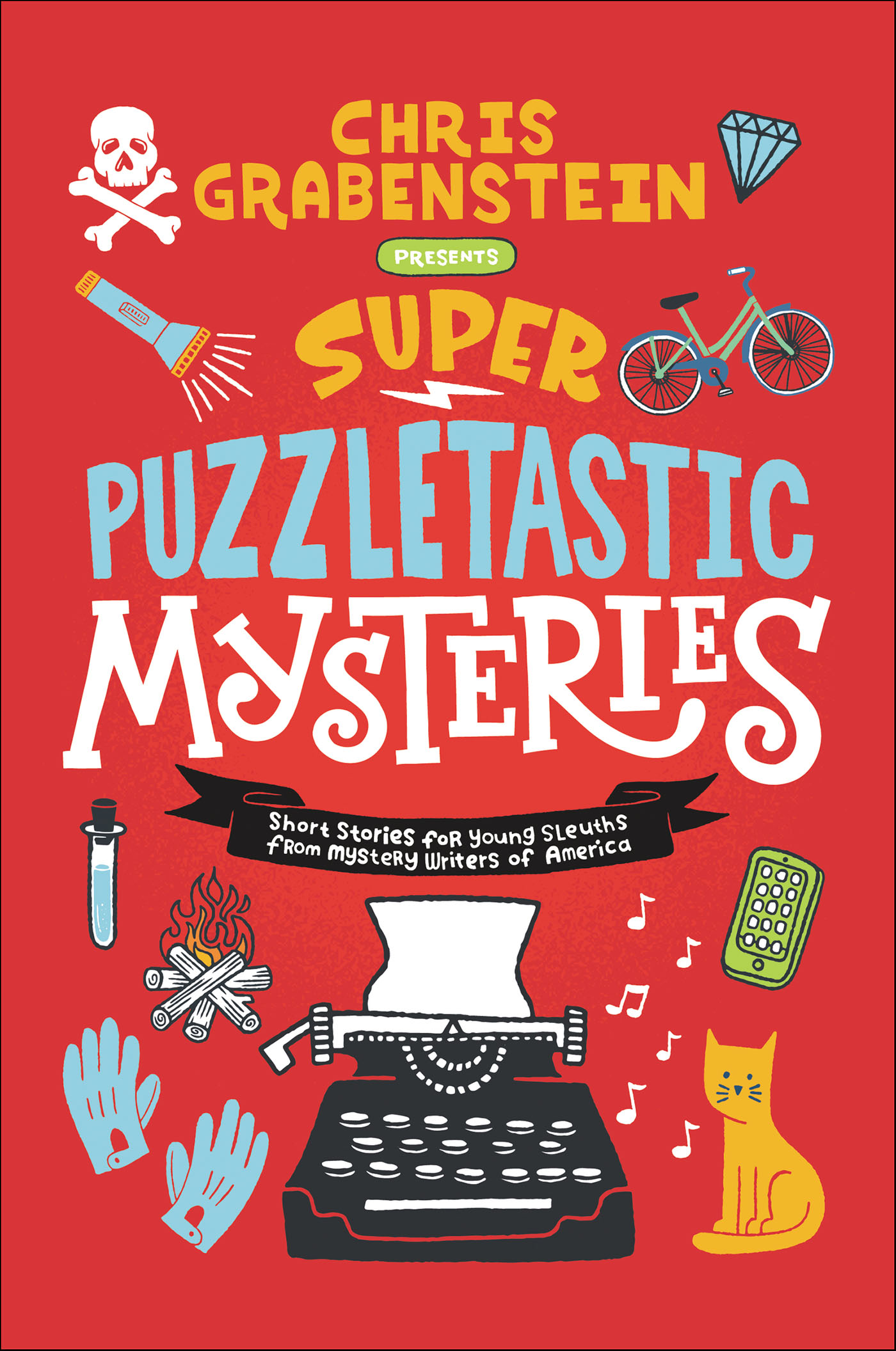 This image is the cover for the book Super Puzzletastic Mysteries