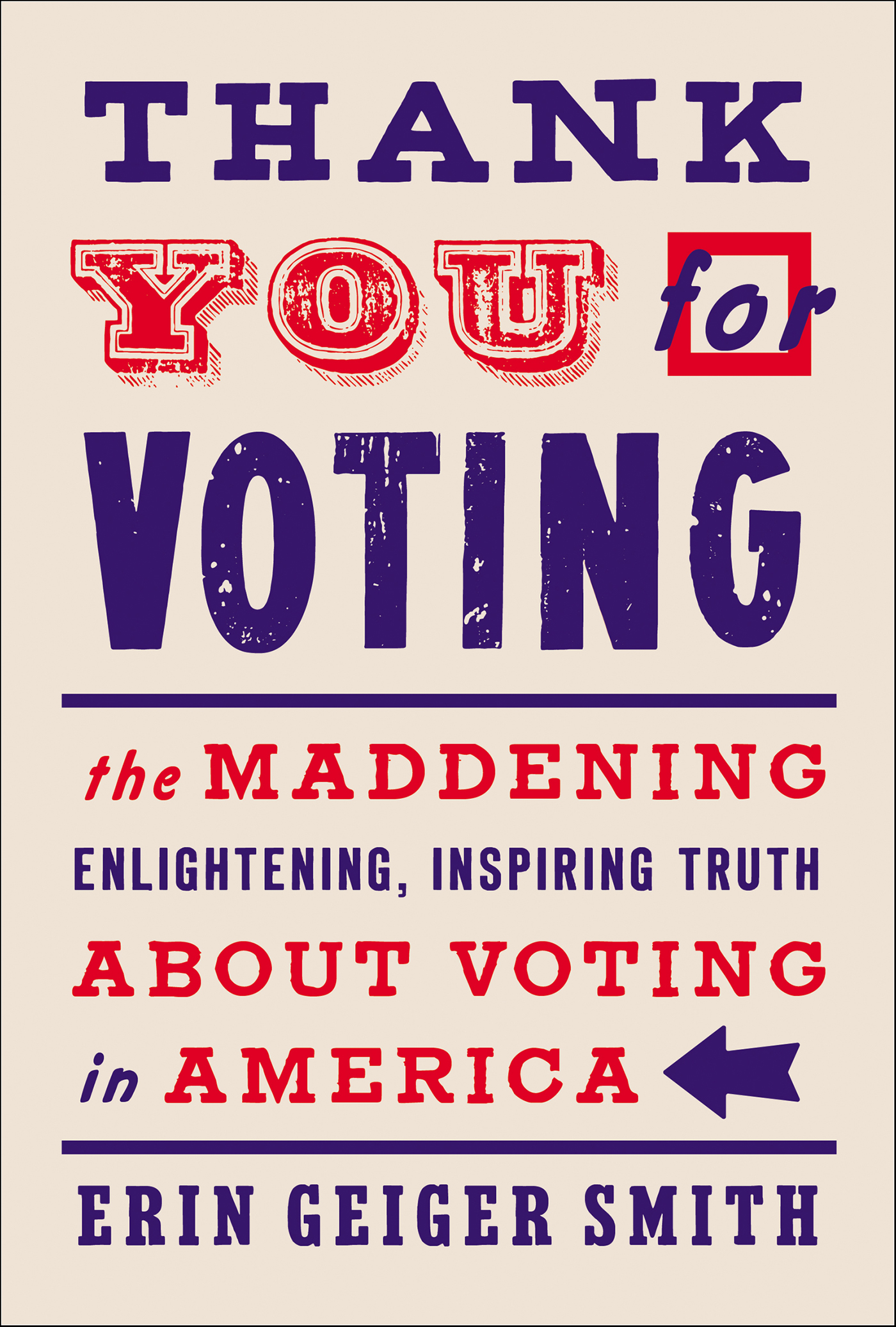 This image is the cover for the book Thank You for Voting