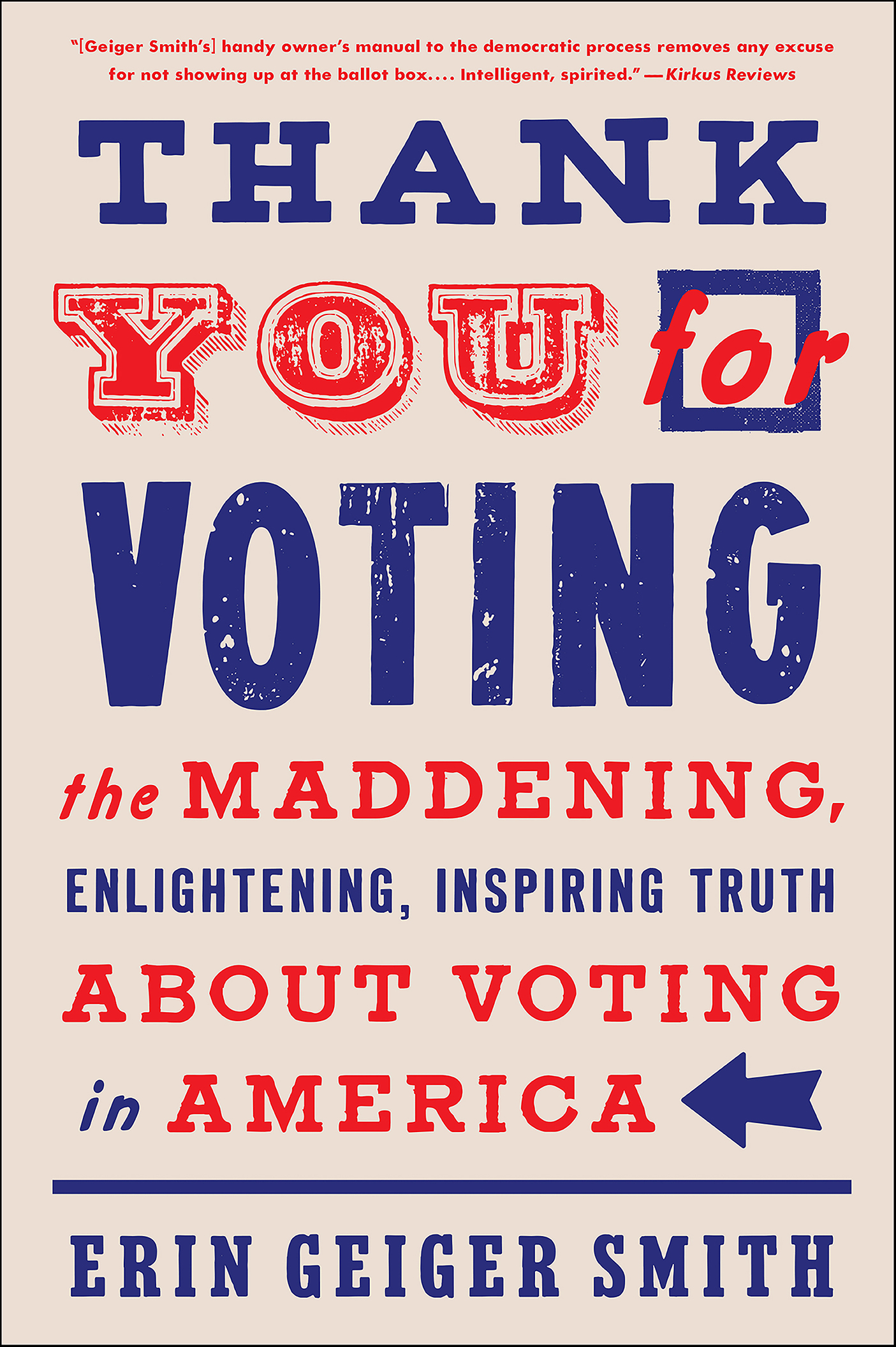 This image is the cover for the book Thank You for Voting