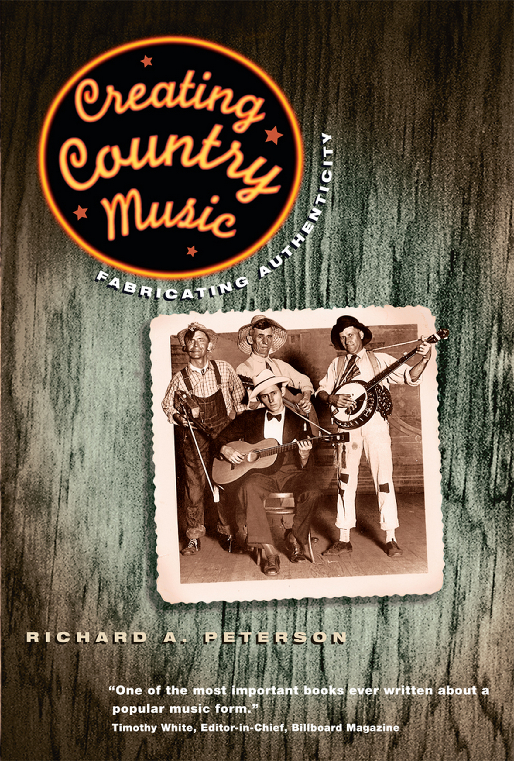 This image is the cover for the book Creating Country Music