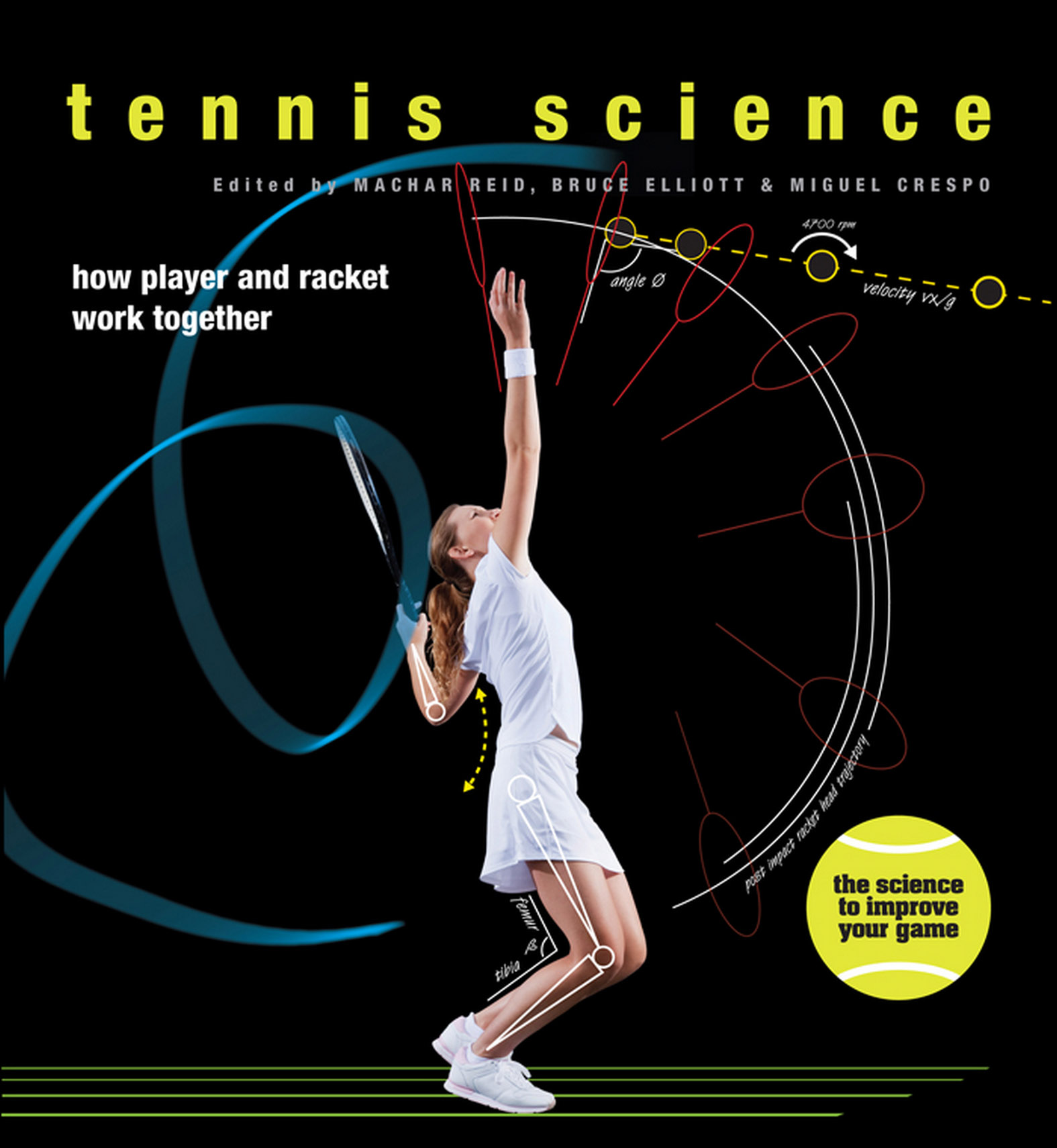 This image is the cover for the book Tennis Science