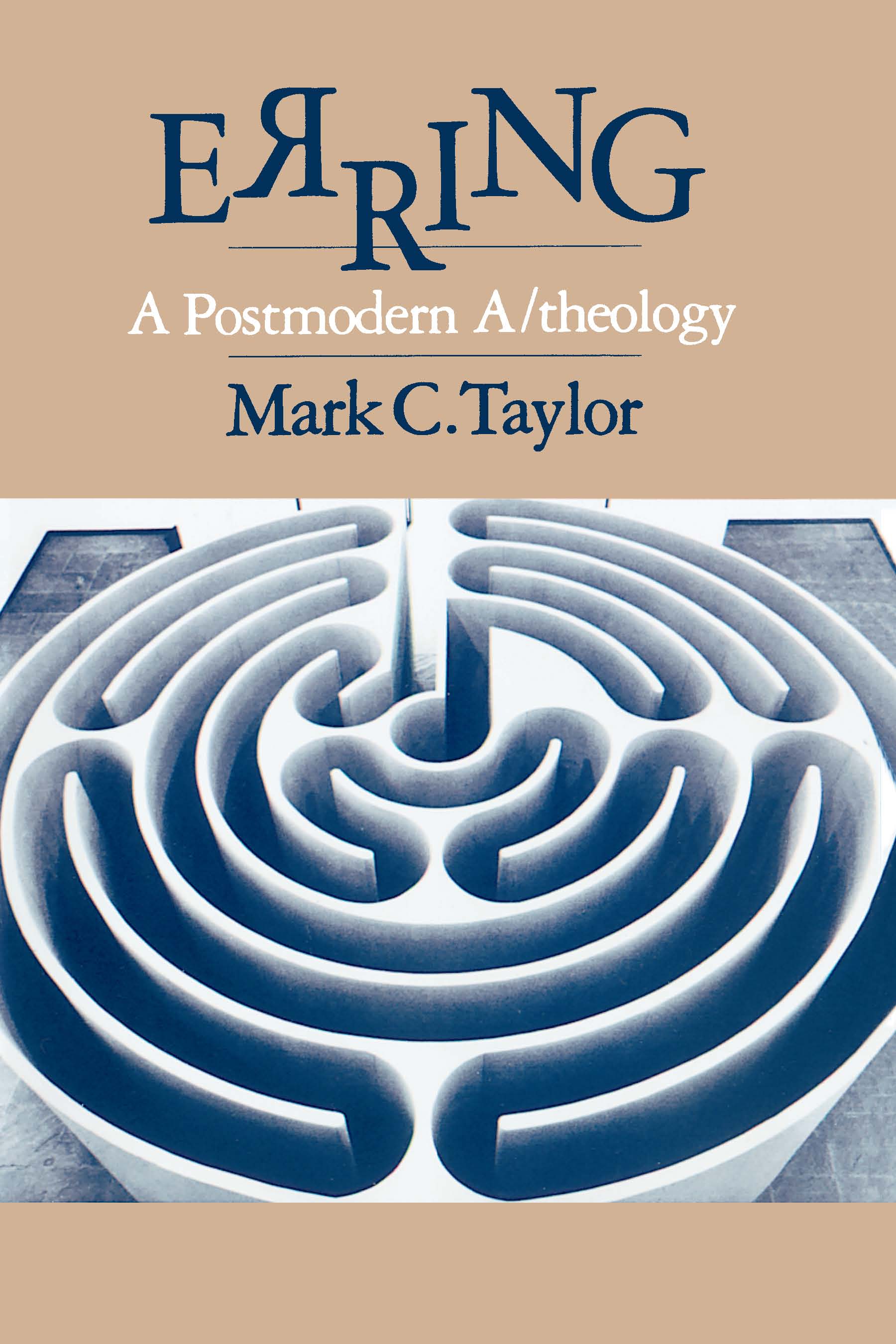 This image is the cover for the book Erring