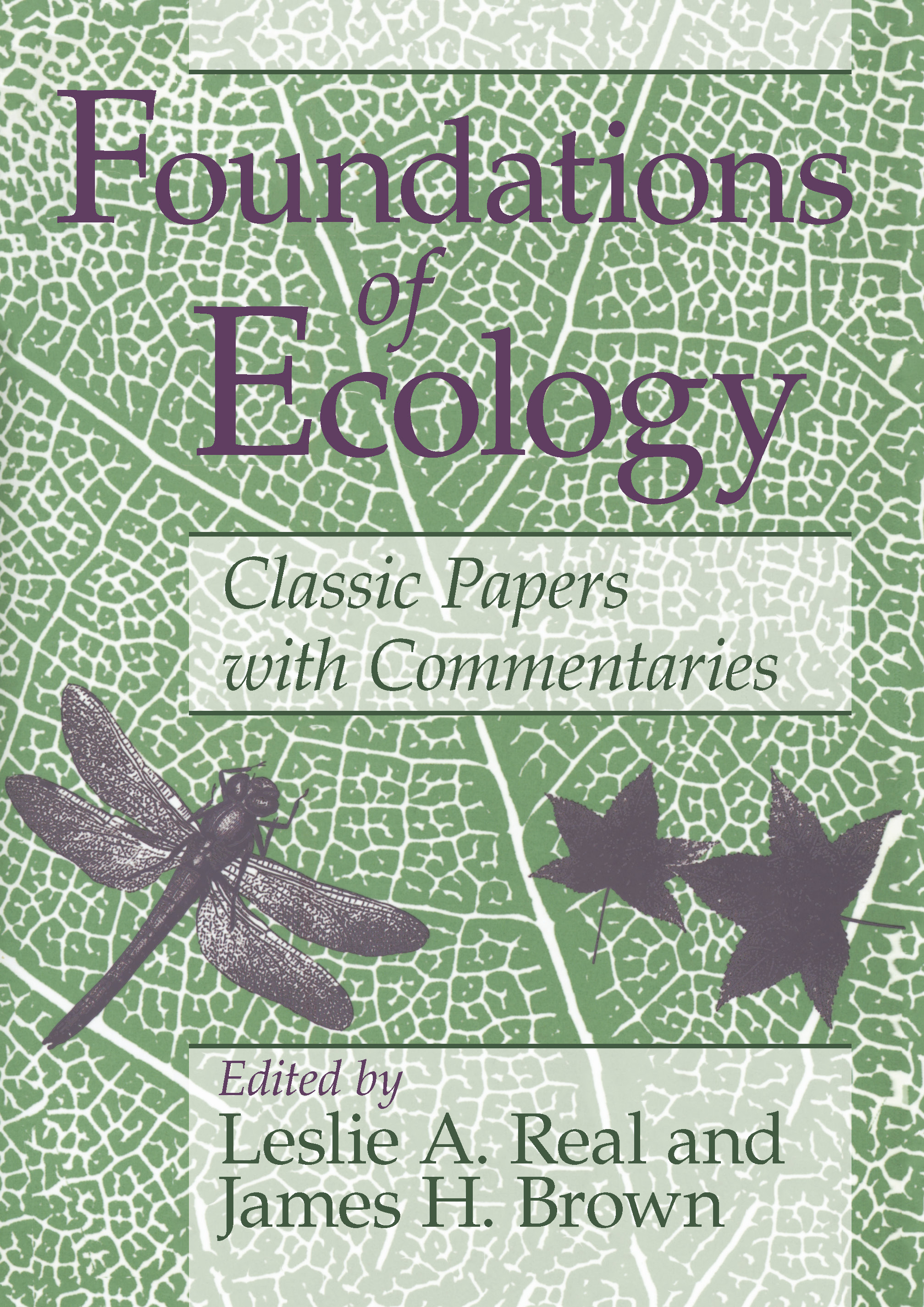 This image is the cover for the book Foundations of Ecology
