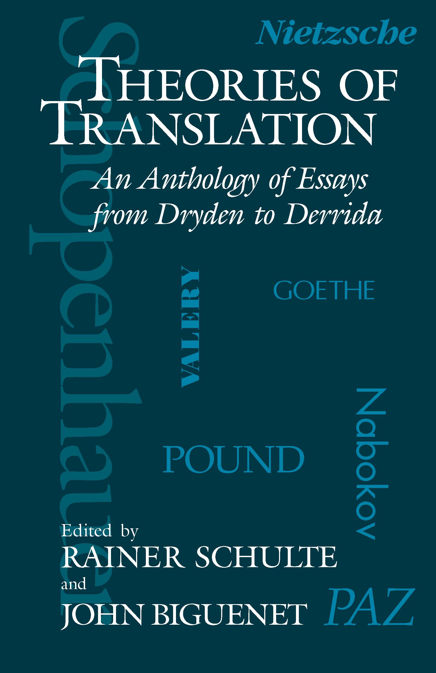 This image is the cover for the book Theories of Translation
