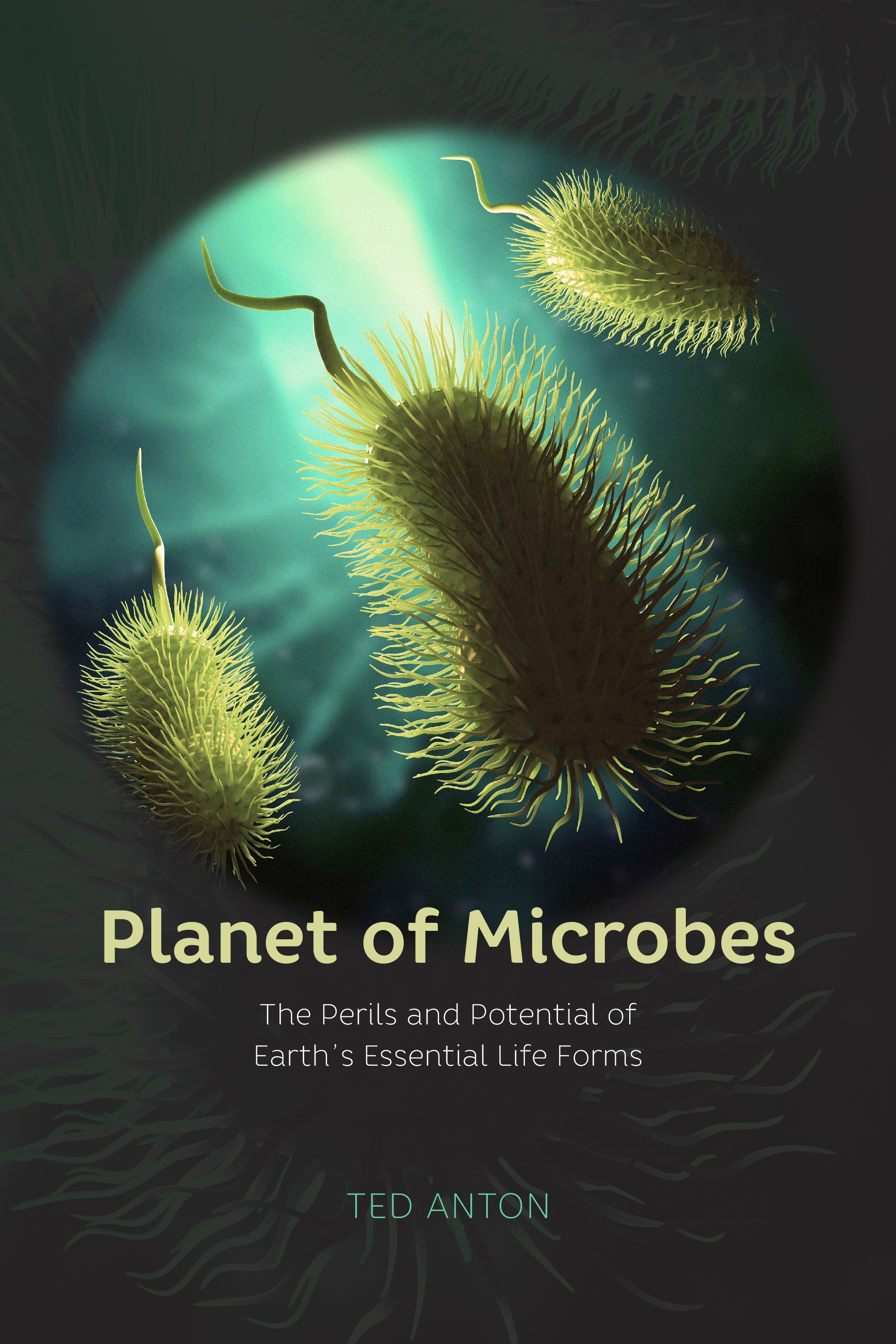 This image is the cover for the book Planet of Microbes