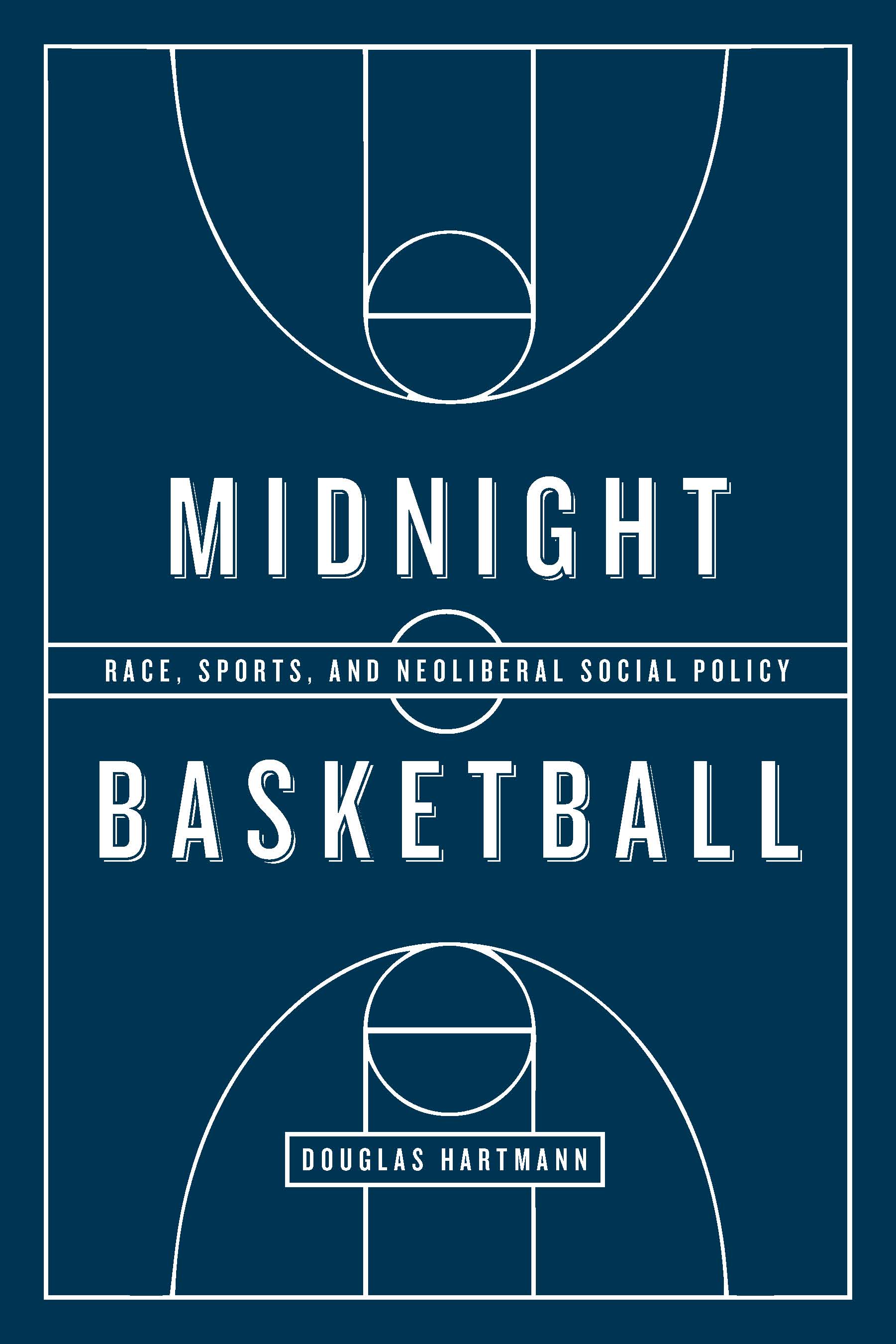 This image is the cover for the book Midnight Basketball