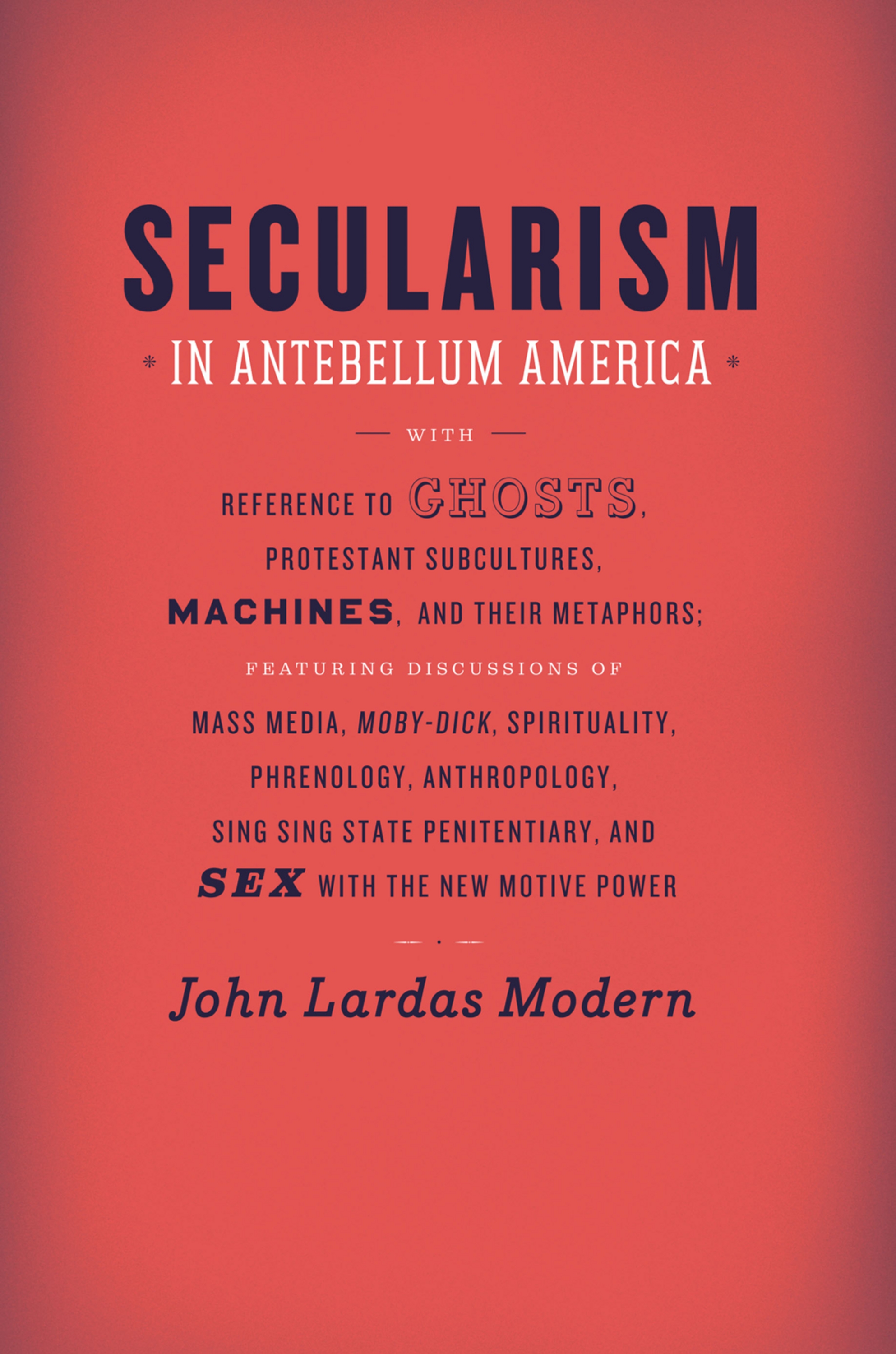 This image is the cover for the book Secularism in Antebellum America