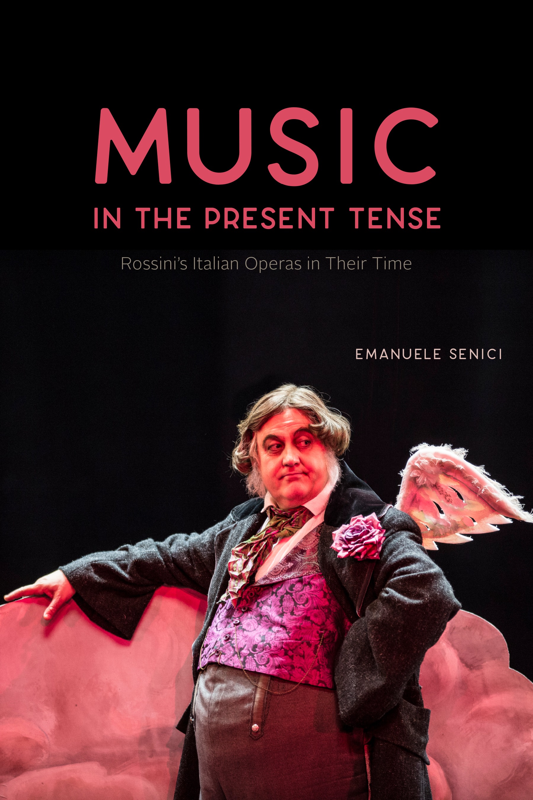 This image is the cover for the book Music in the Present Tense