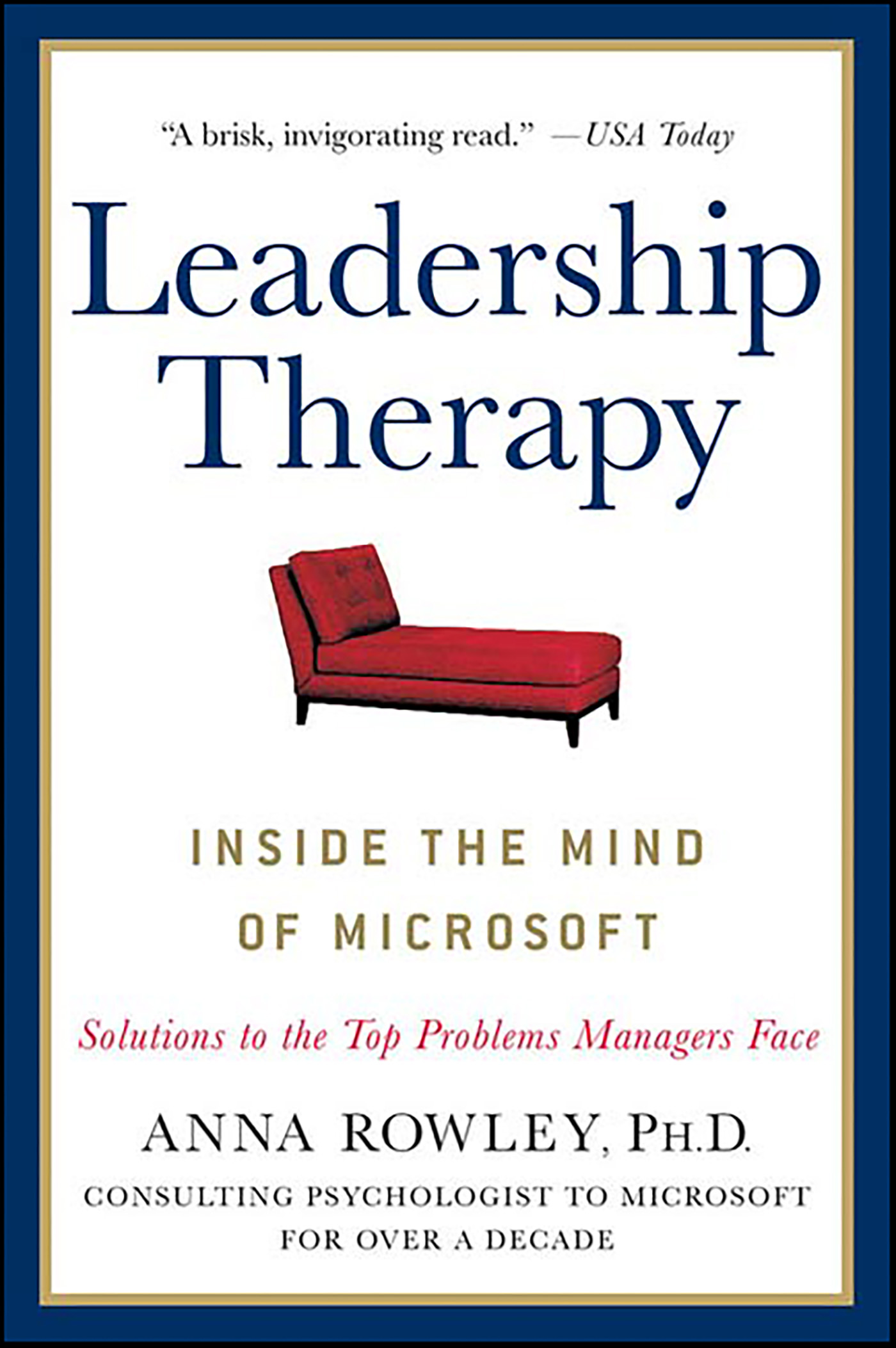 This image is the cover for the book Leadership Therapy