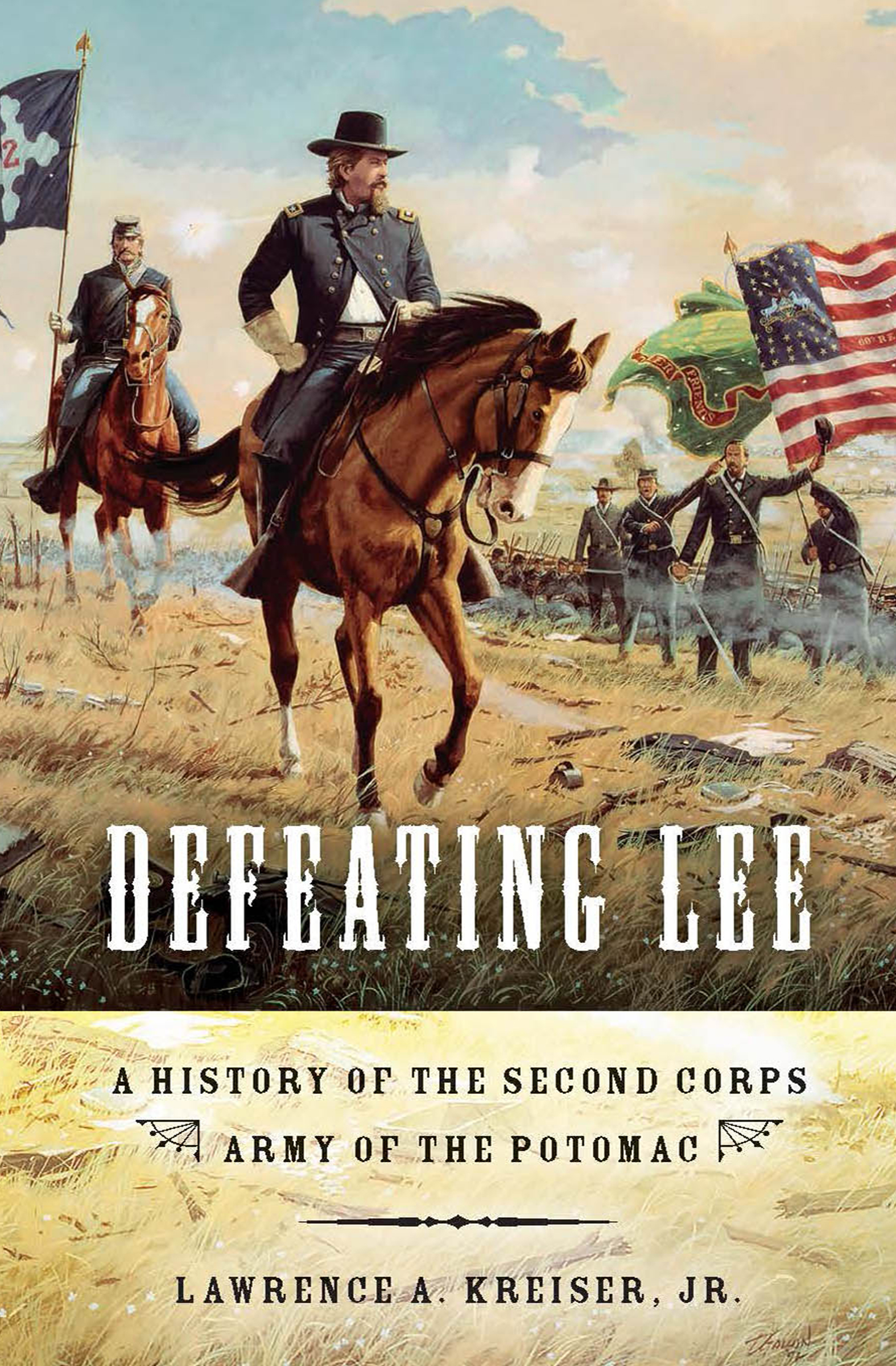 This image is the cover for the book Defeating Lee