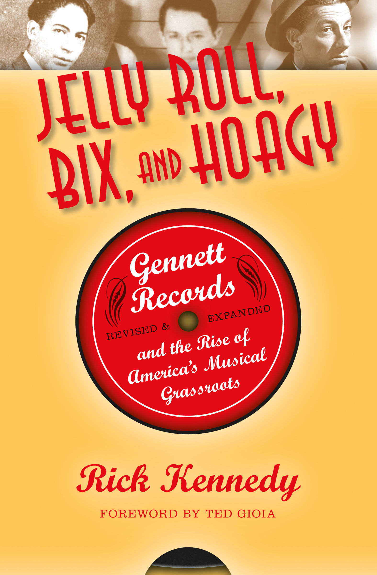 This image is the cover for the book Jelly Roll, Bix, and Hoagy
