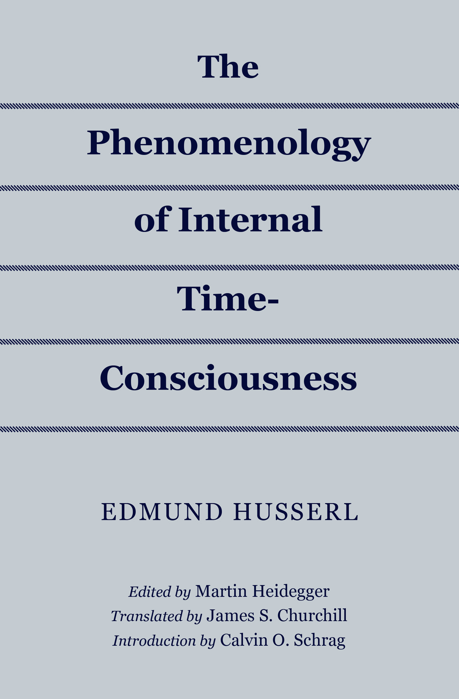 This image is the cover for the book Phenomenology of Internal Time-Consciousness