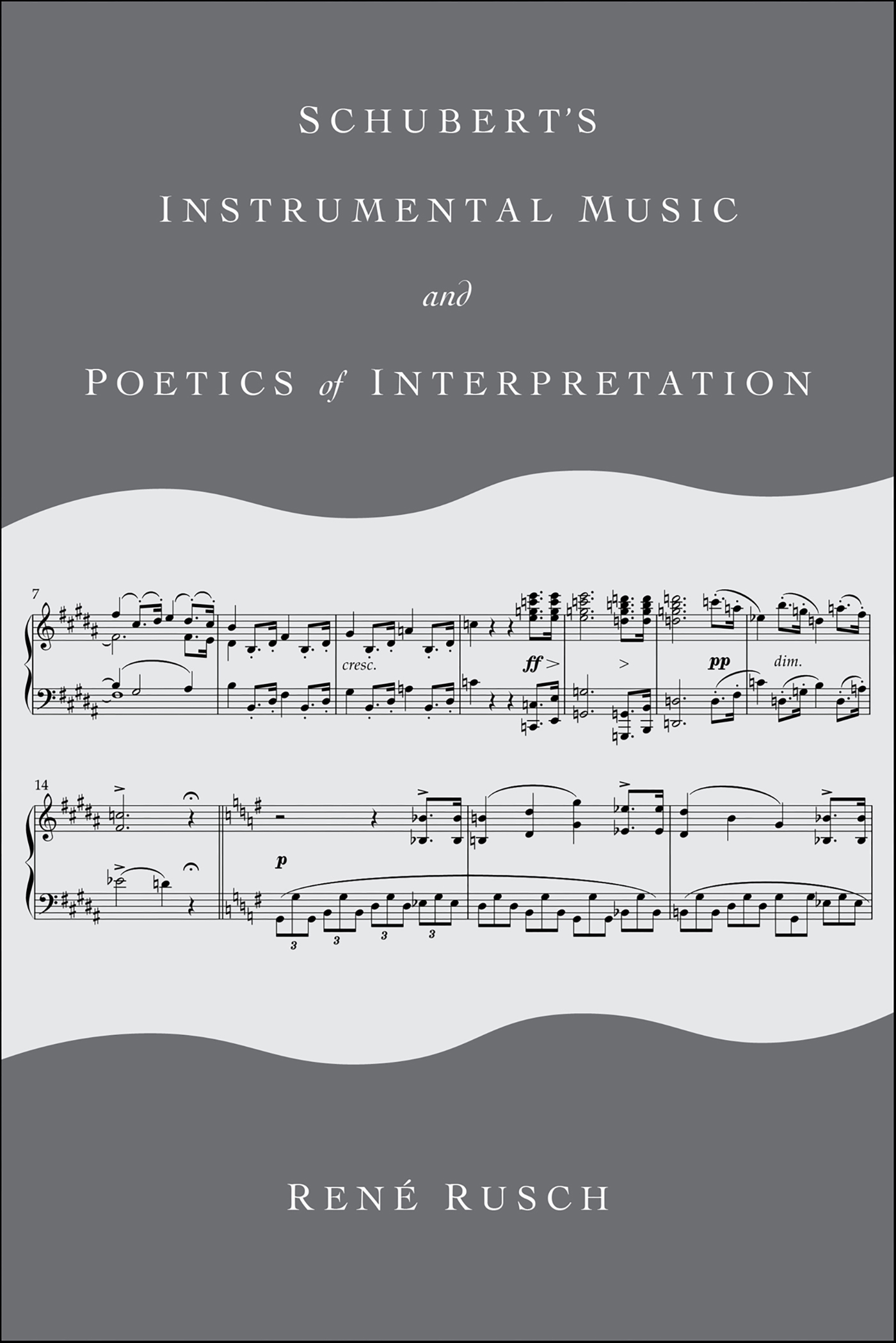 This image is the cover for the book Schubert's Instrumental Music and Poetics of Interpretation
