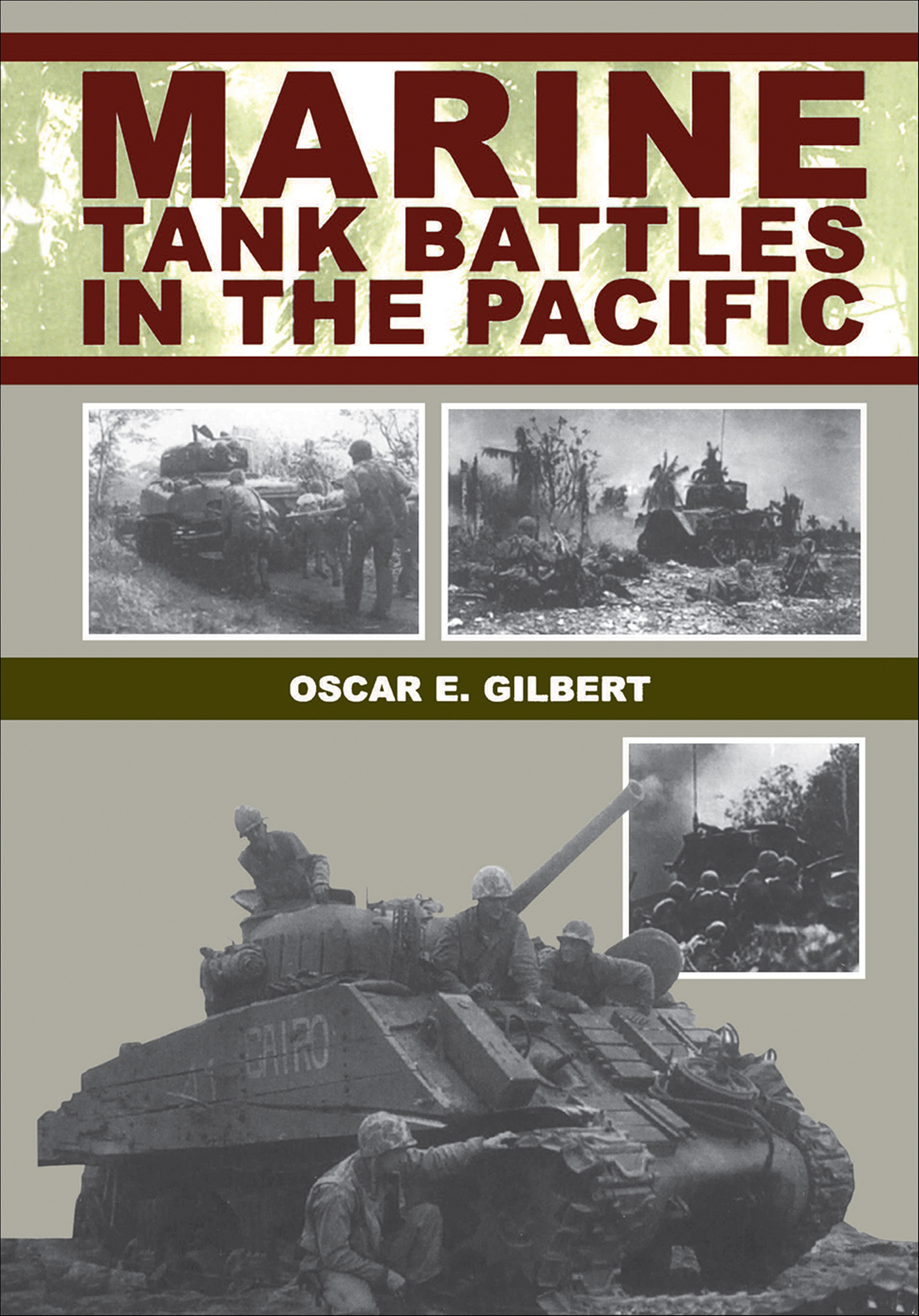This image is the cover for the book Marine Tank Battles In Pacific