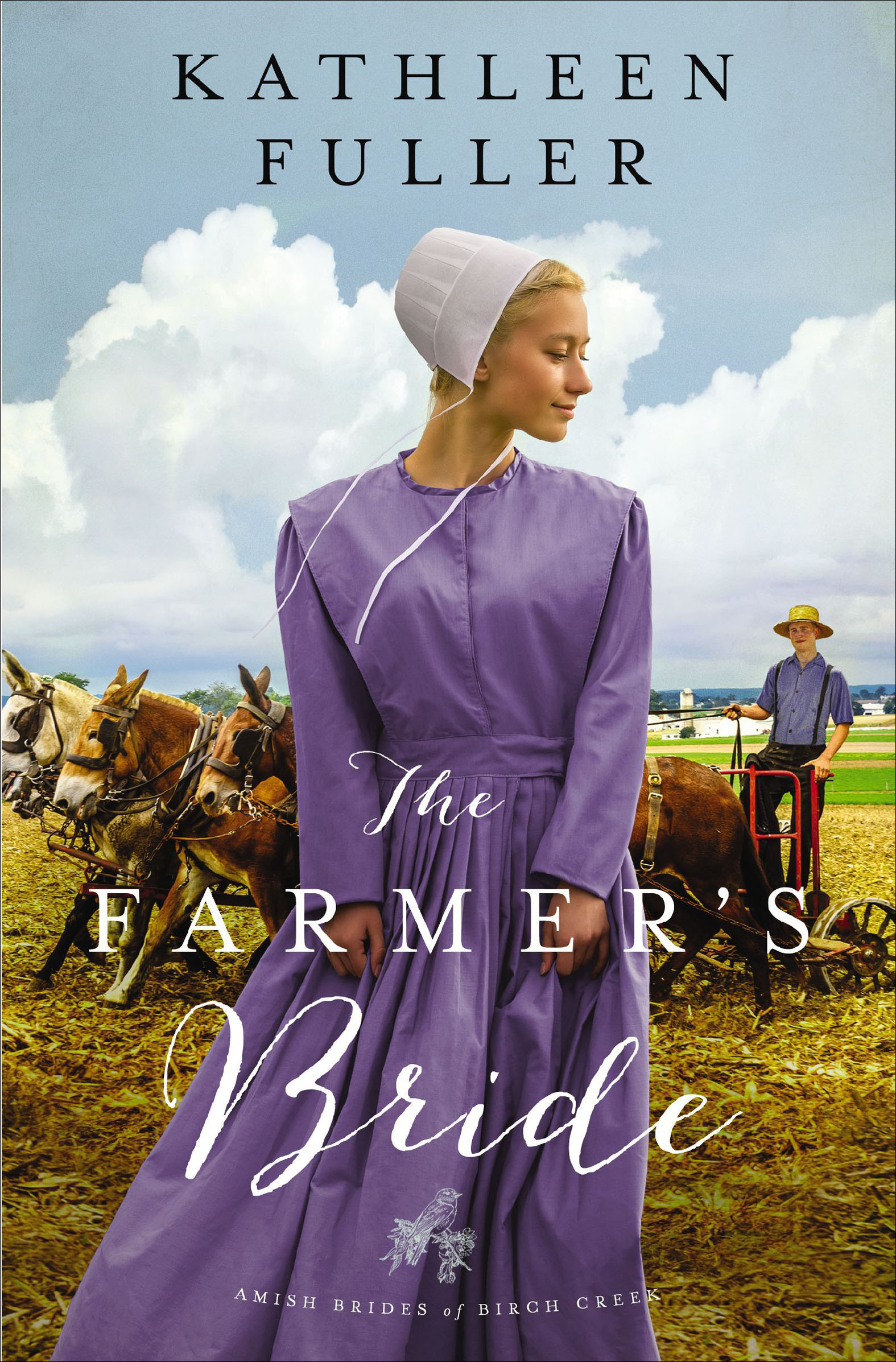 This image is the cover for the book Farmer's Bride, Amish Brides of Birch Creek