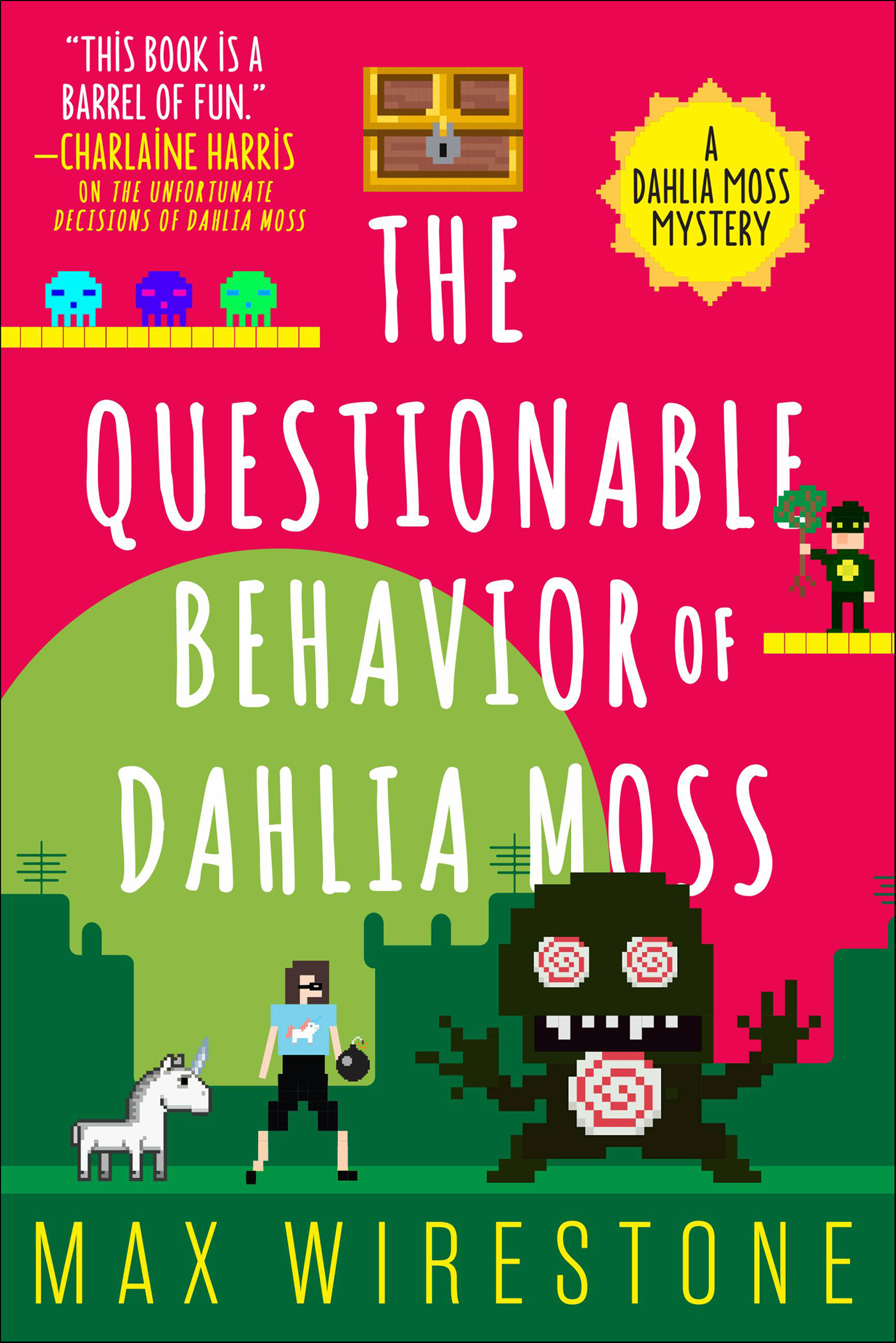 This image is the cover for the book Questionable Behavior of Dahlia Moss, Dahlia Moss Mysteries