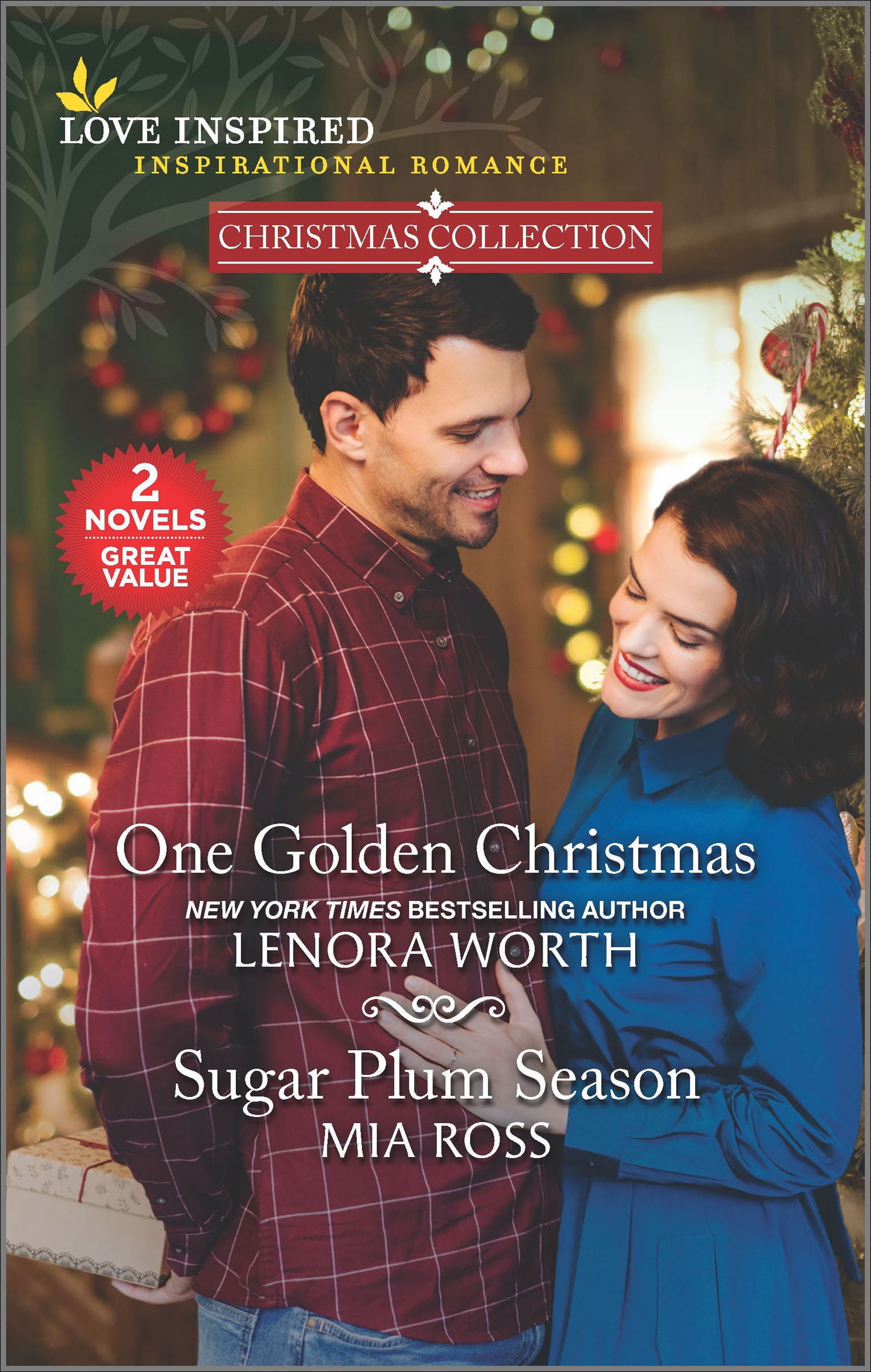 This image is the cover for the book One Golden Christmas and Sugar Plum Season