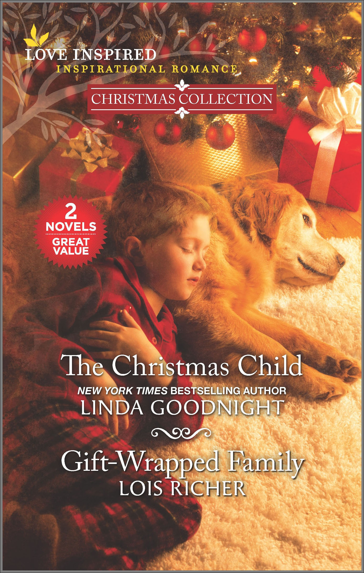 This image is the cover for the book Christmas Child and Gift-Wrapped Family, Christmas Collection