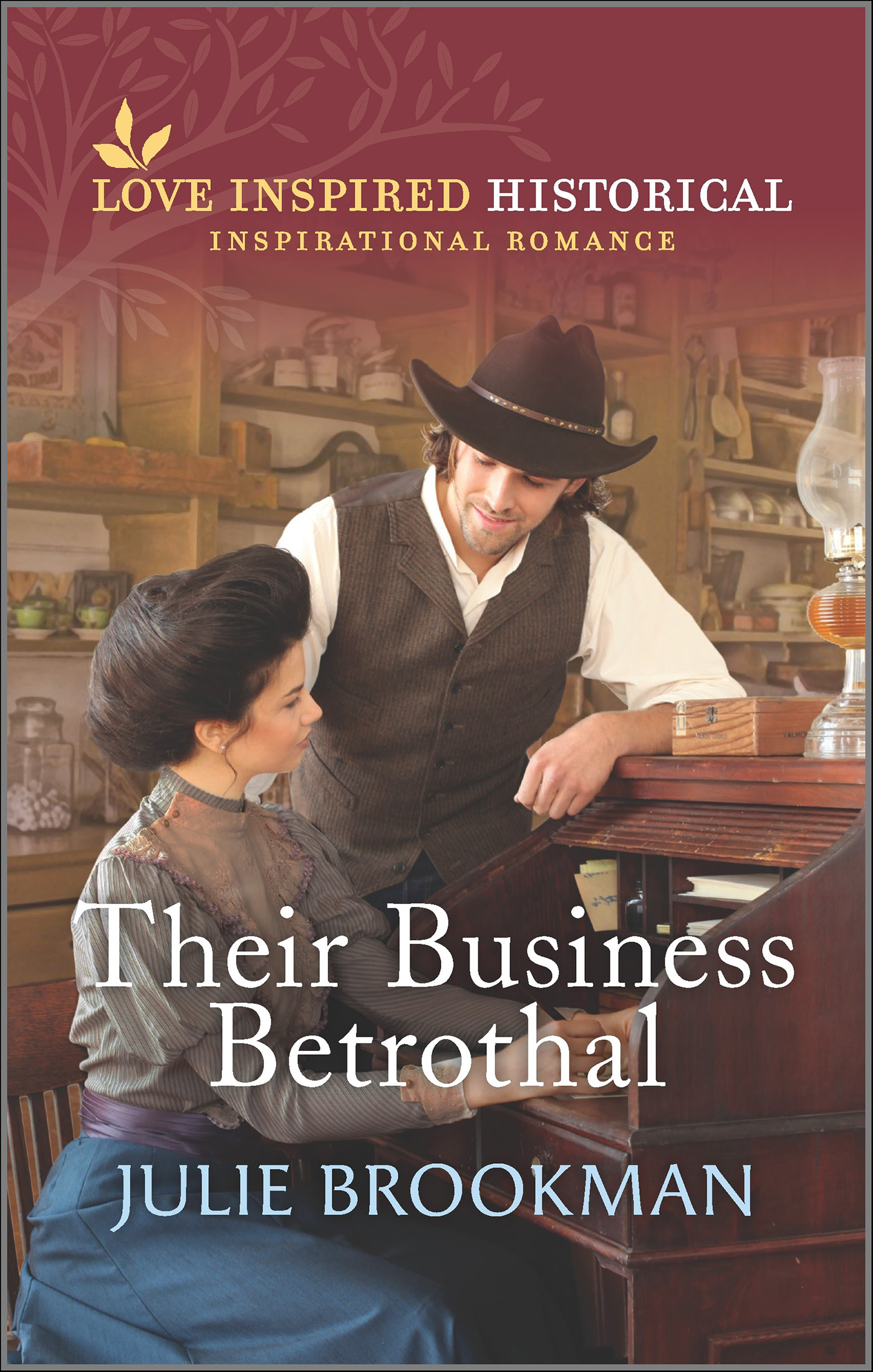 This image is the cover for the book Their Business Betrothal