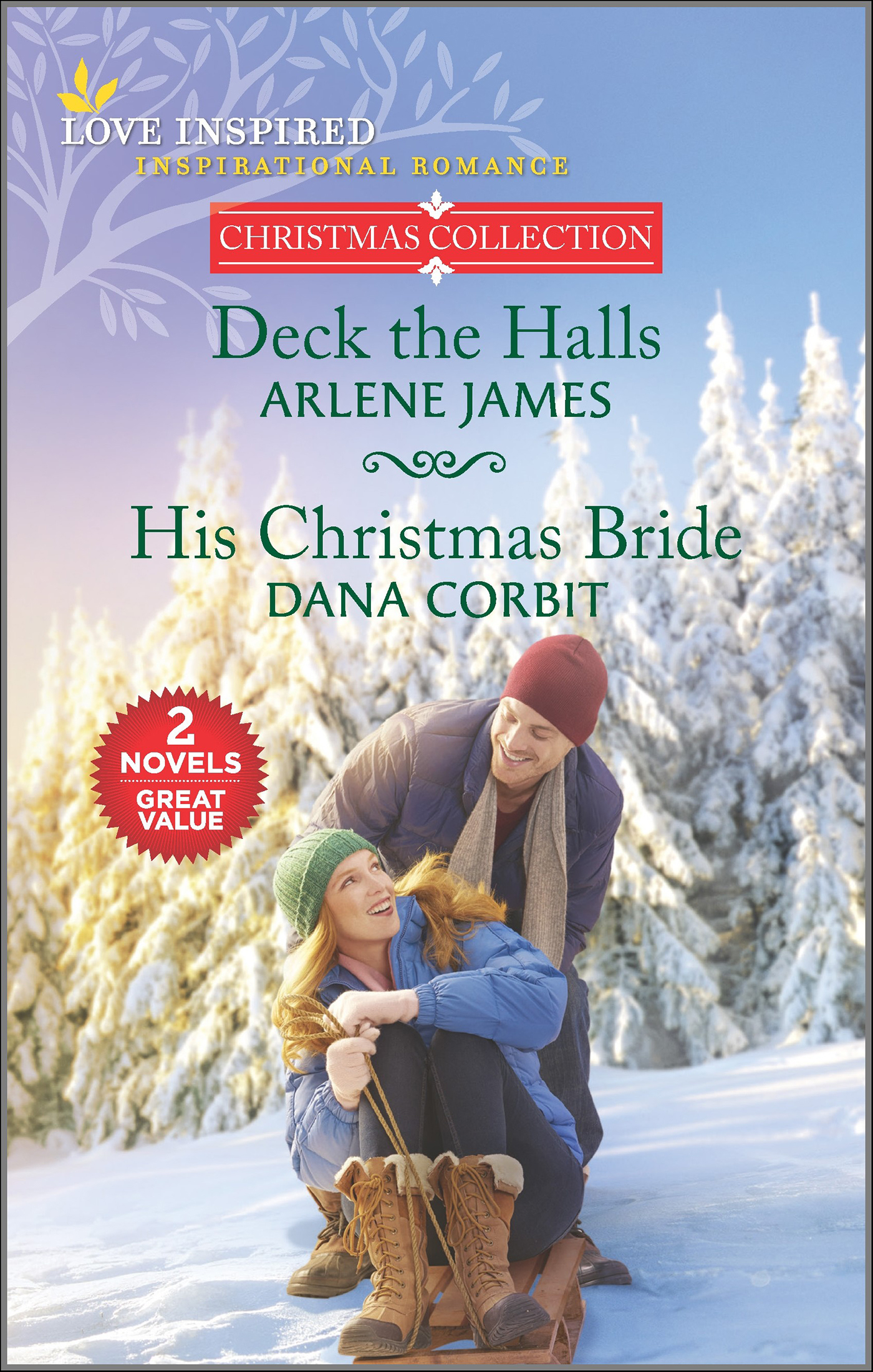 This image is the cover for the book Deck the Halls and His Christmas Bride