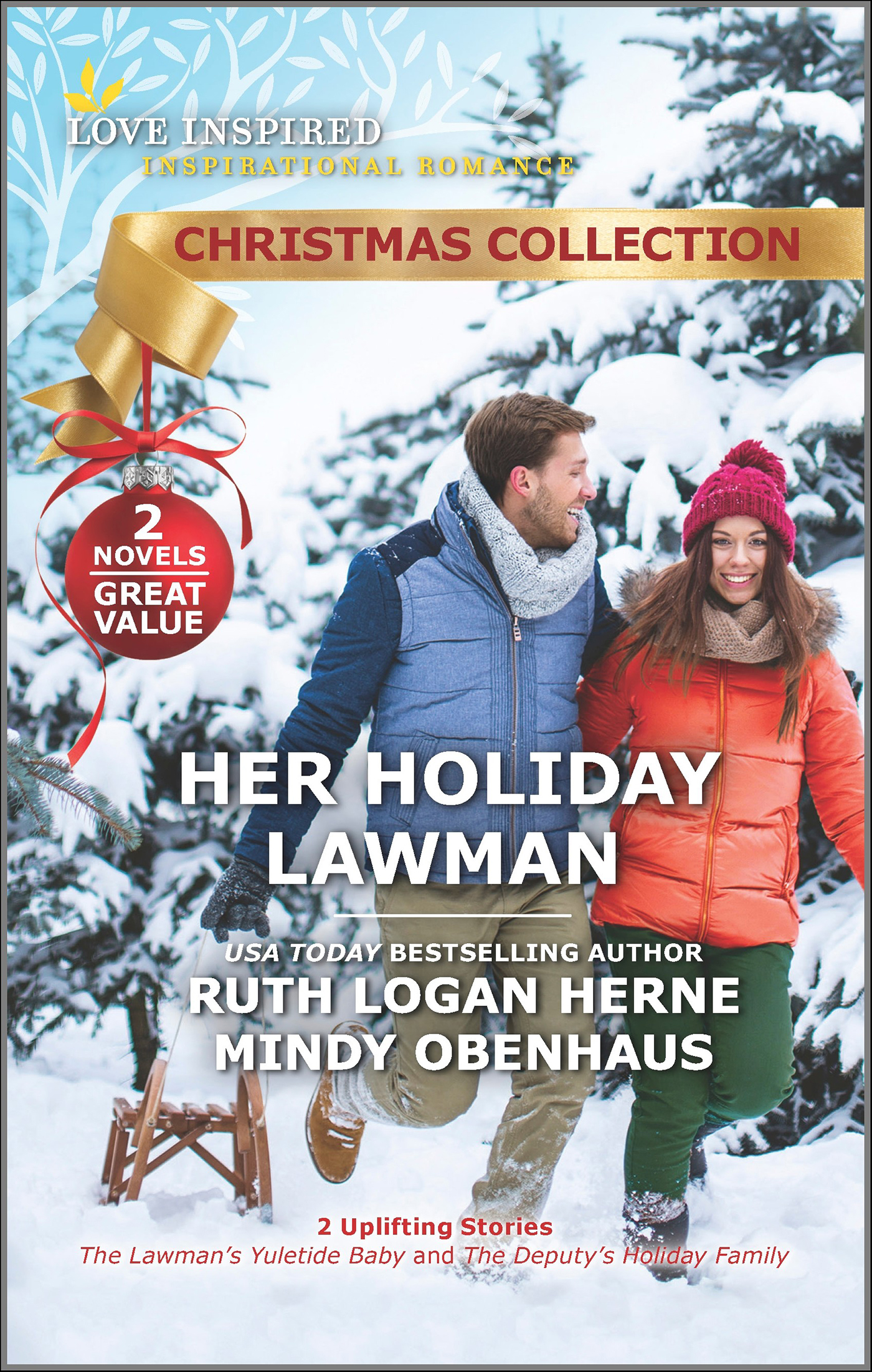 This image is the cover for the book Her Holiday Lawman