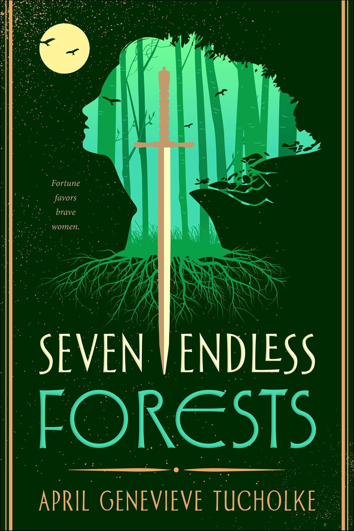 This image is the cover for the book Seven Endless Forests