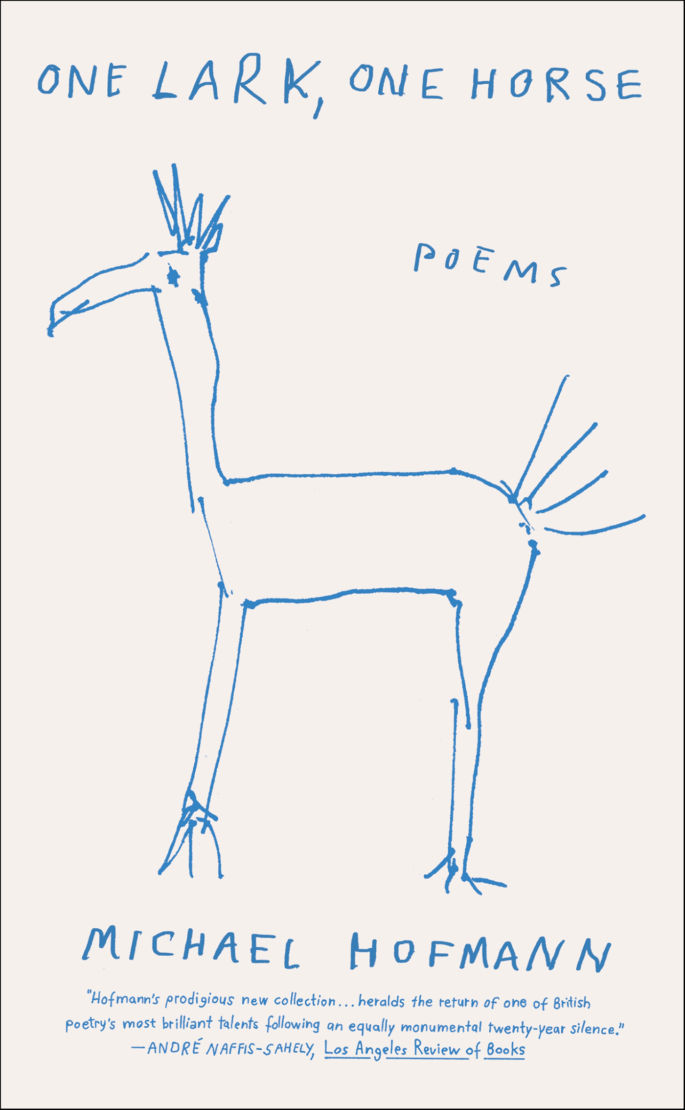 This image is the cover for the book One Lark, One Horse
