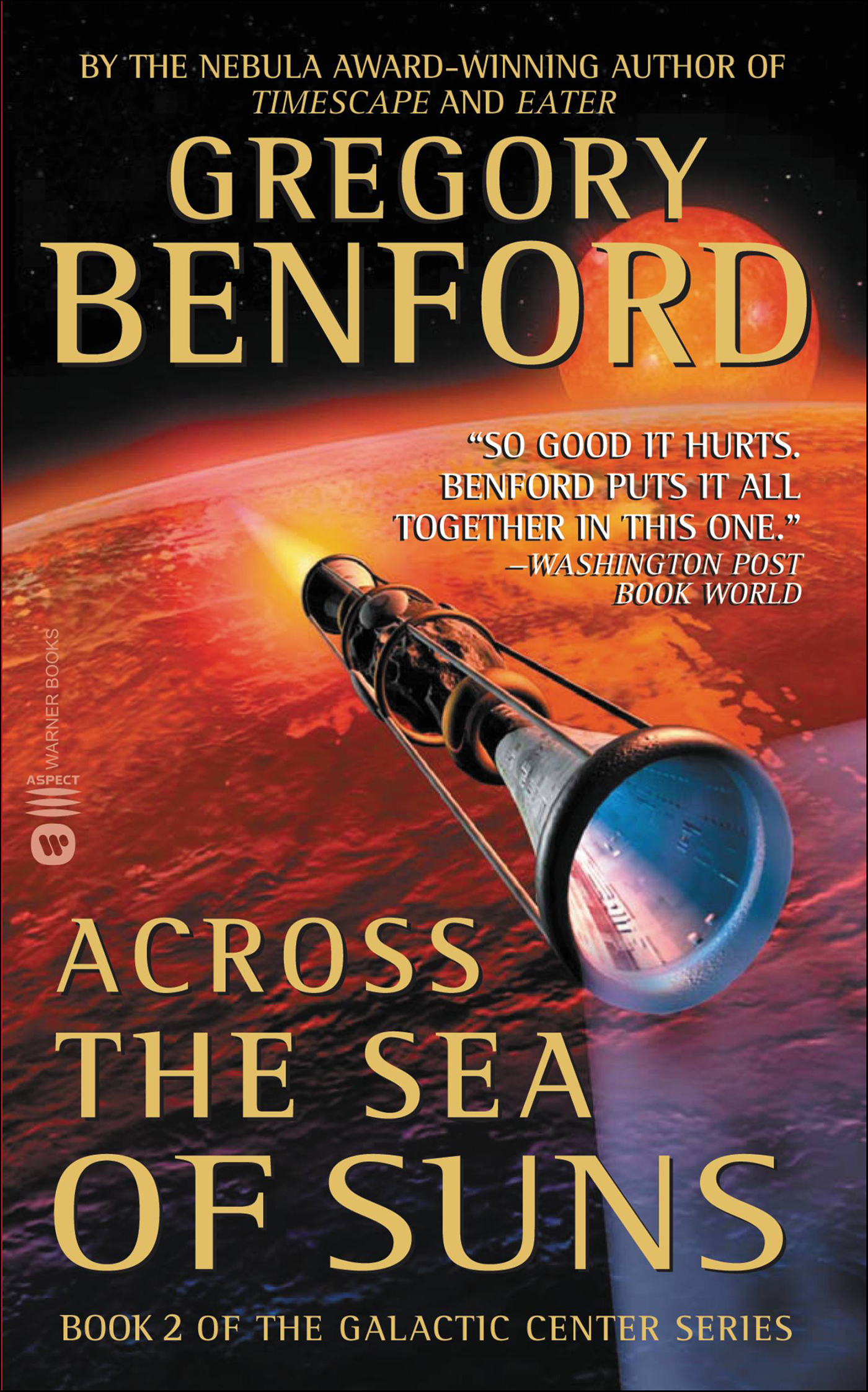 This image is the cover for the book Across the Sea of Suns, Galactic Center