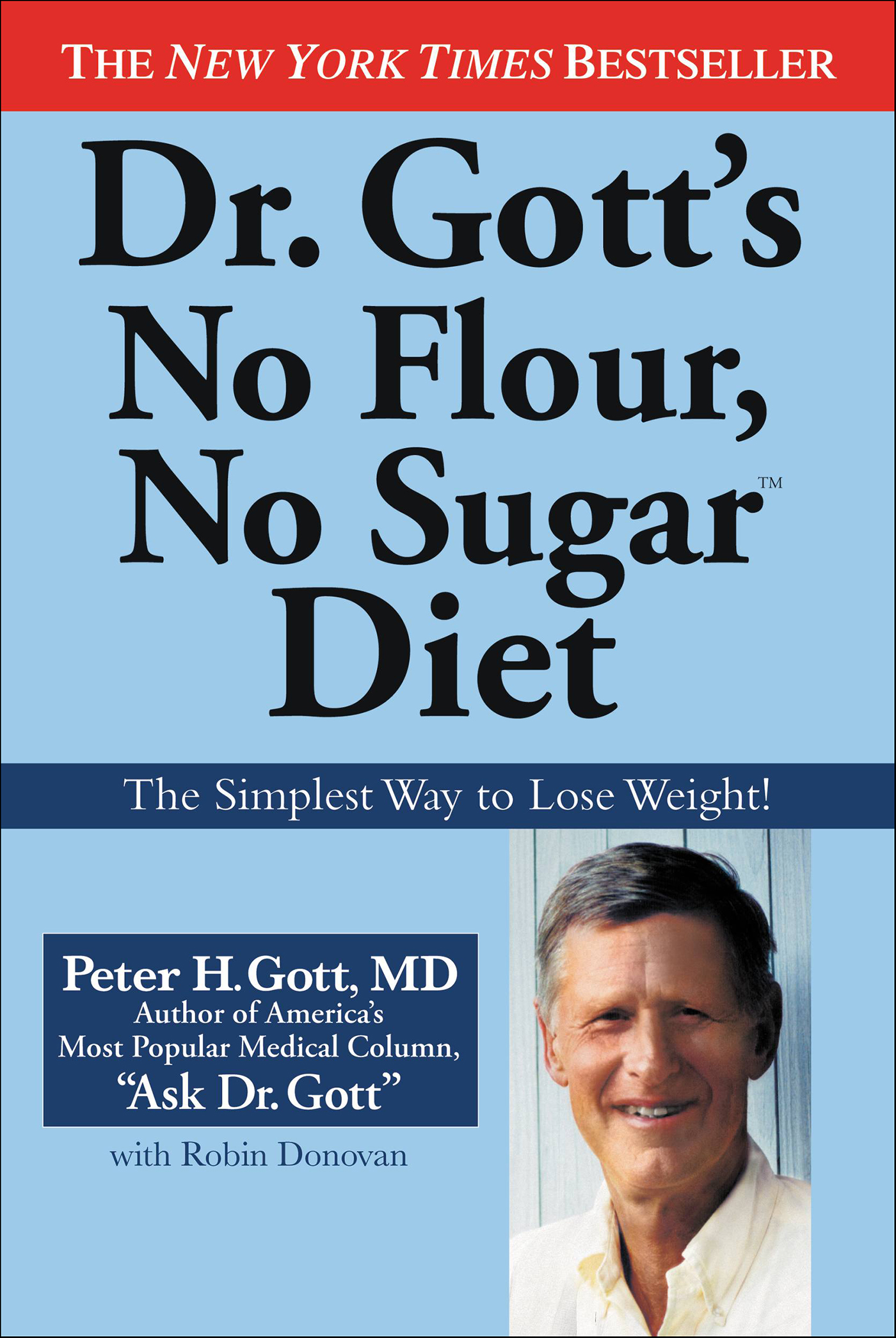 This image is the cover for the book Dr. Gott's No Flour, No Sugar Diet