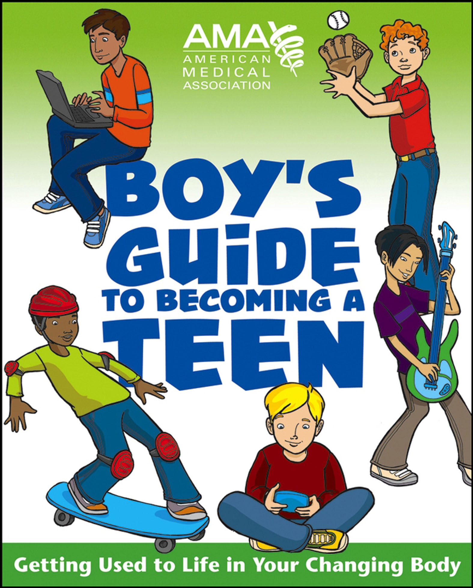 This image is the cover for the book American Medical Association Boy's Guide to Becoming a Teen