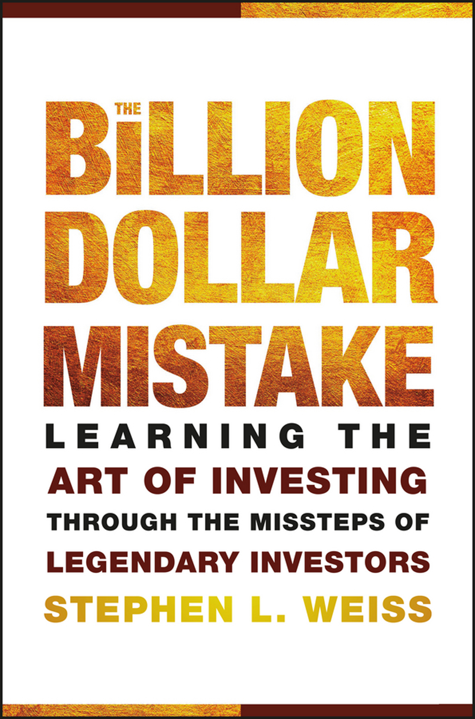 This image is the cover for the book Billion Dollar Mistake