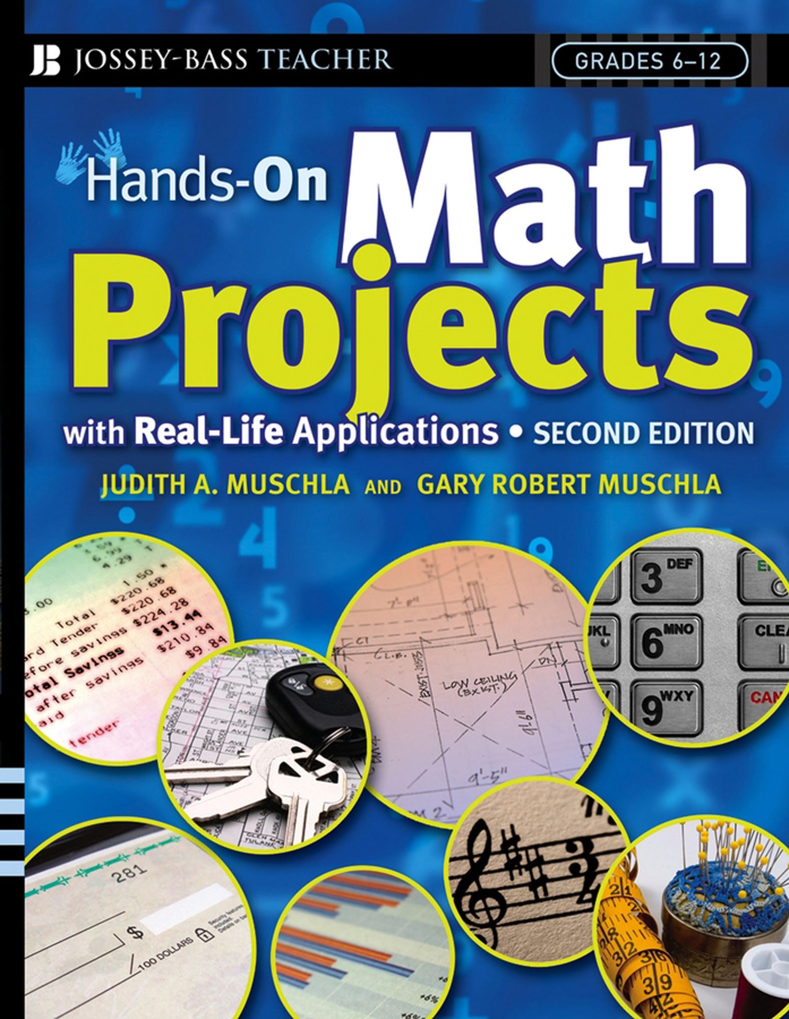 This image is the cover for the book Hands-On Math Projects With Real-Life Applications, J-B Ed: Hands On