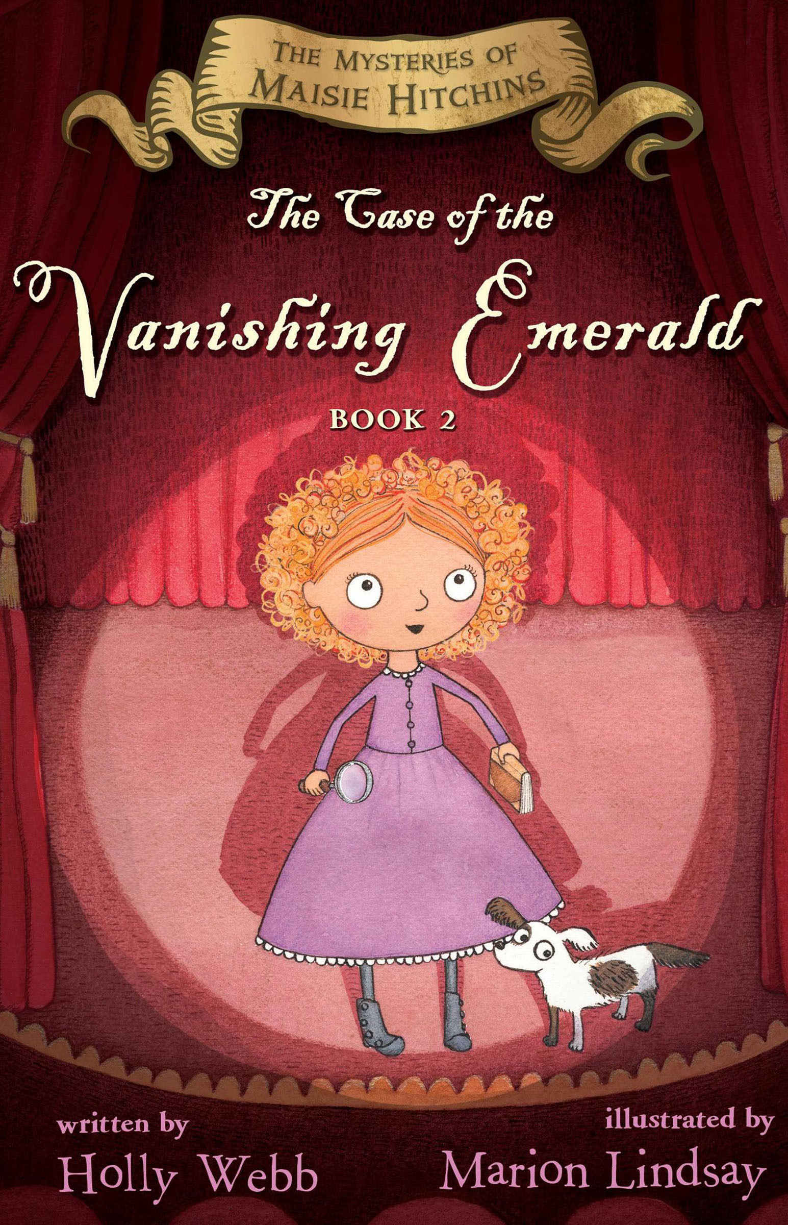 This image is the cover for the book Case of the Vanishing Emerald, The Mysteries of Maisie Hitchins