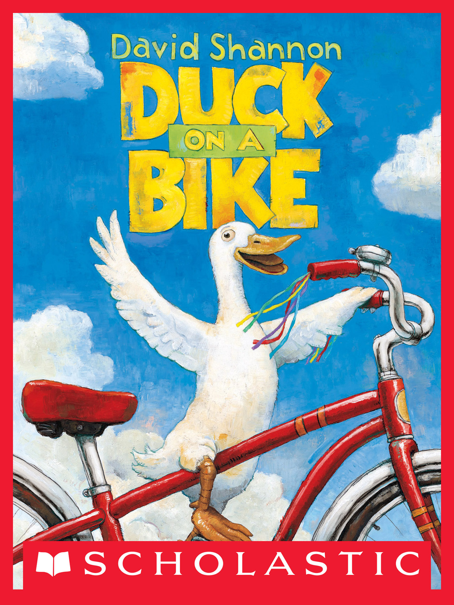 This image is the cover for the book Duck on a Bike