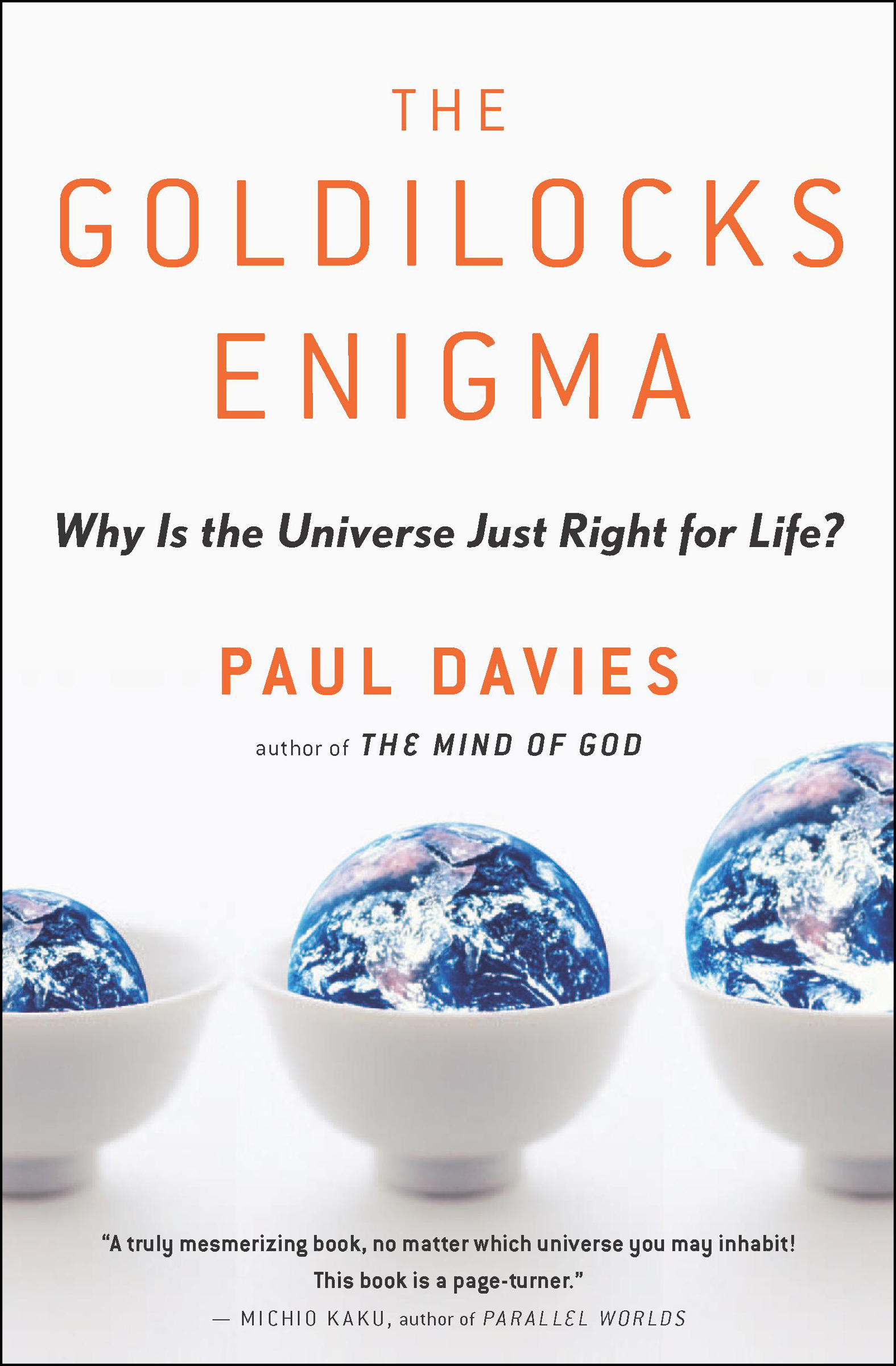 This image is the cover for the book Goldilocks Enigma