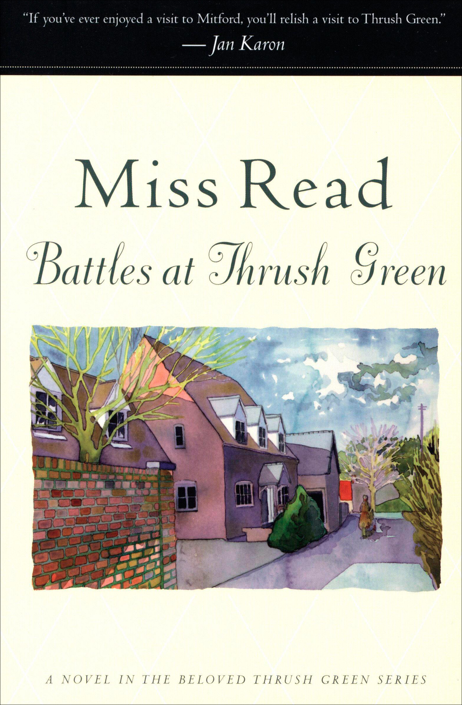 This image is the cover for the book Battles at Thrush Green, The Beloved Thrush Green Series