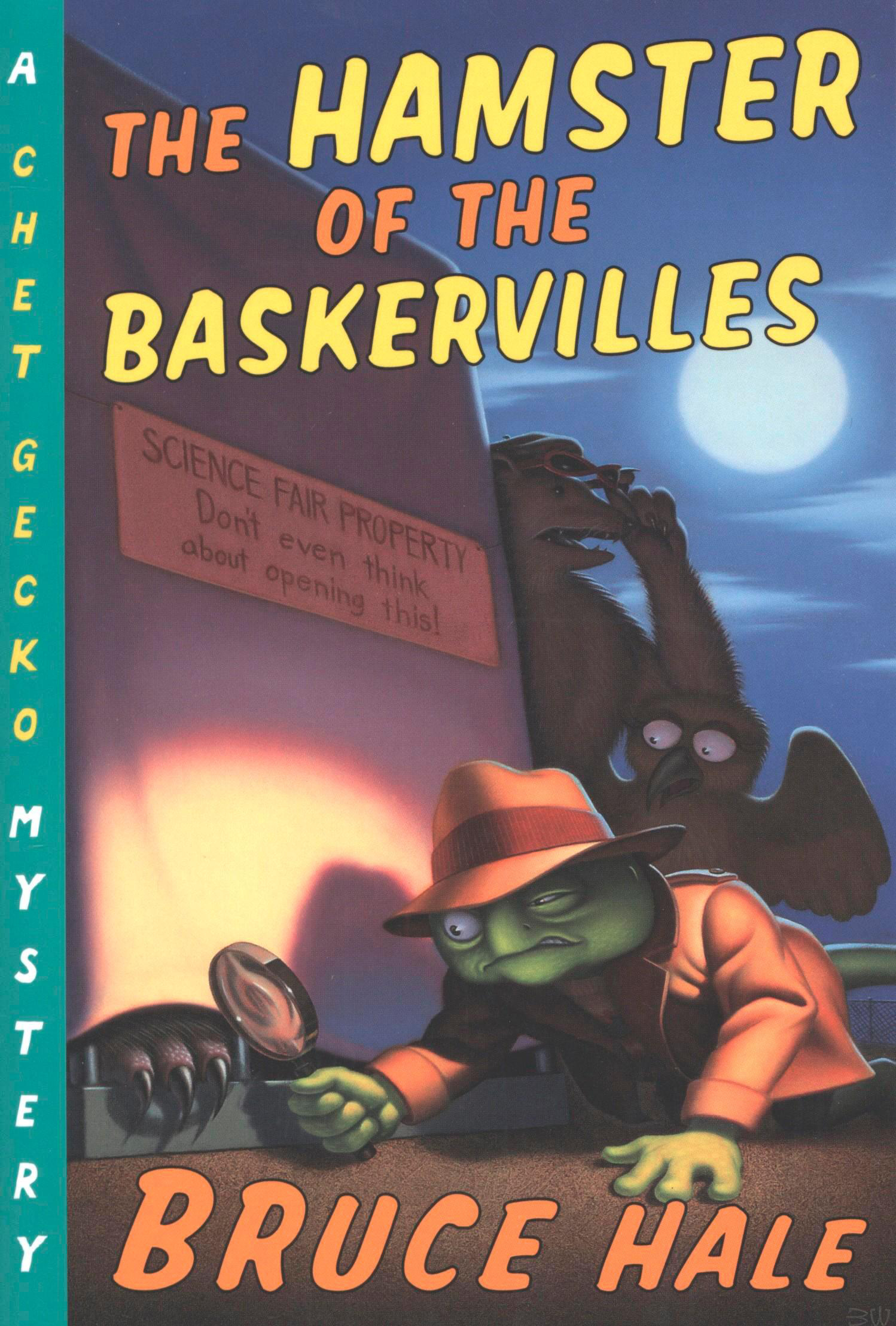 This image is the cover for the book Hamster of the Baskervilles, The Chet Gecko Mysteries