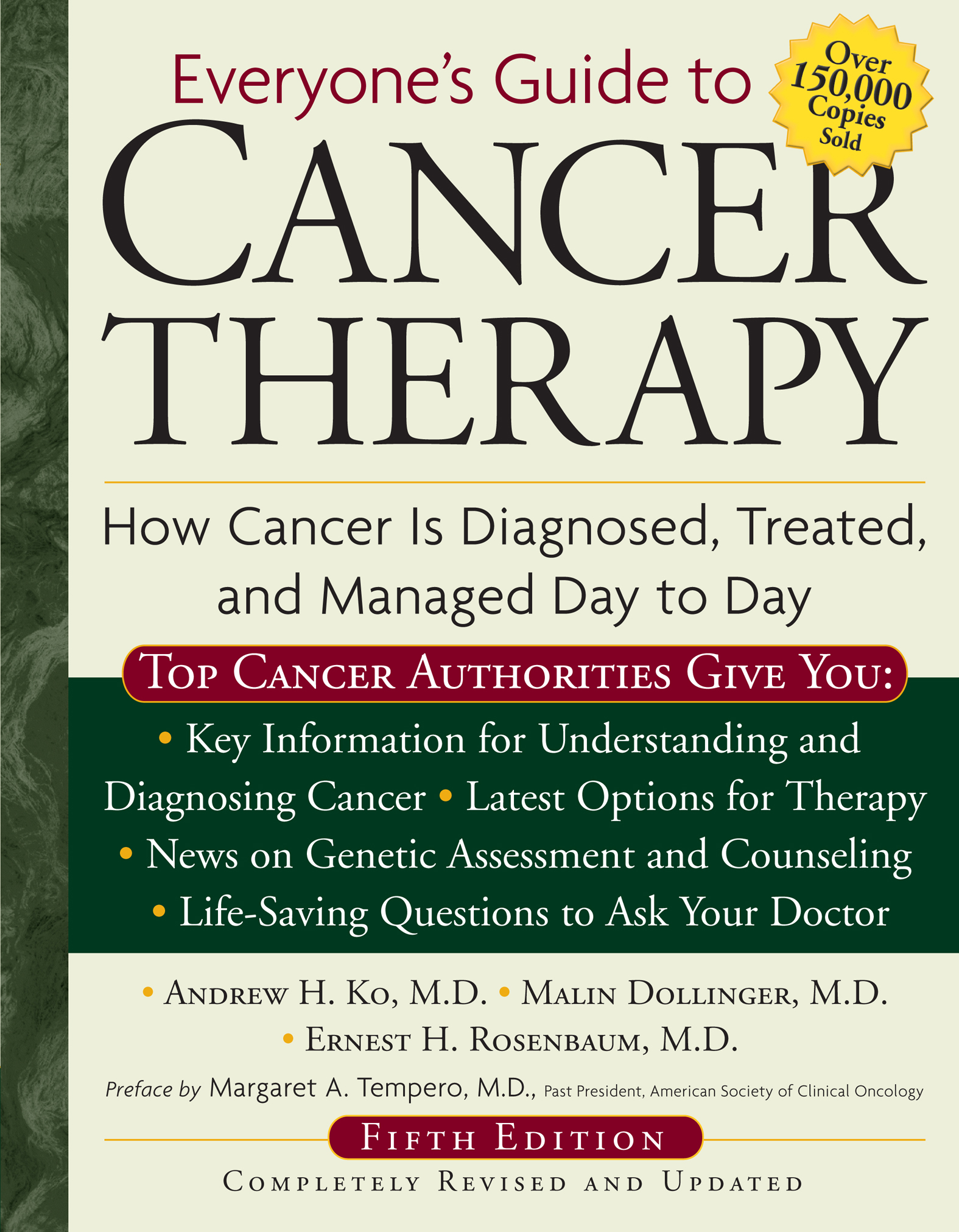 This image is the cover for the book Everyone's Guide to Cancer Therapy