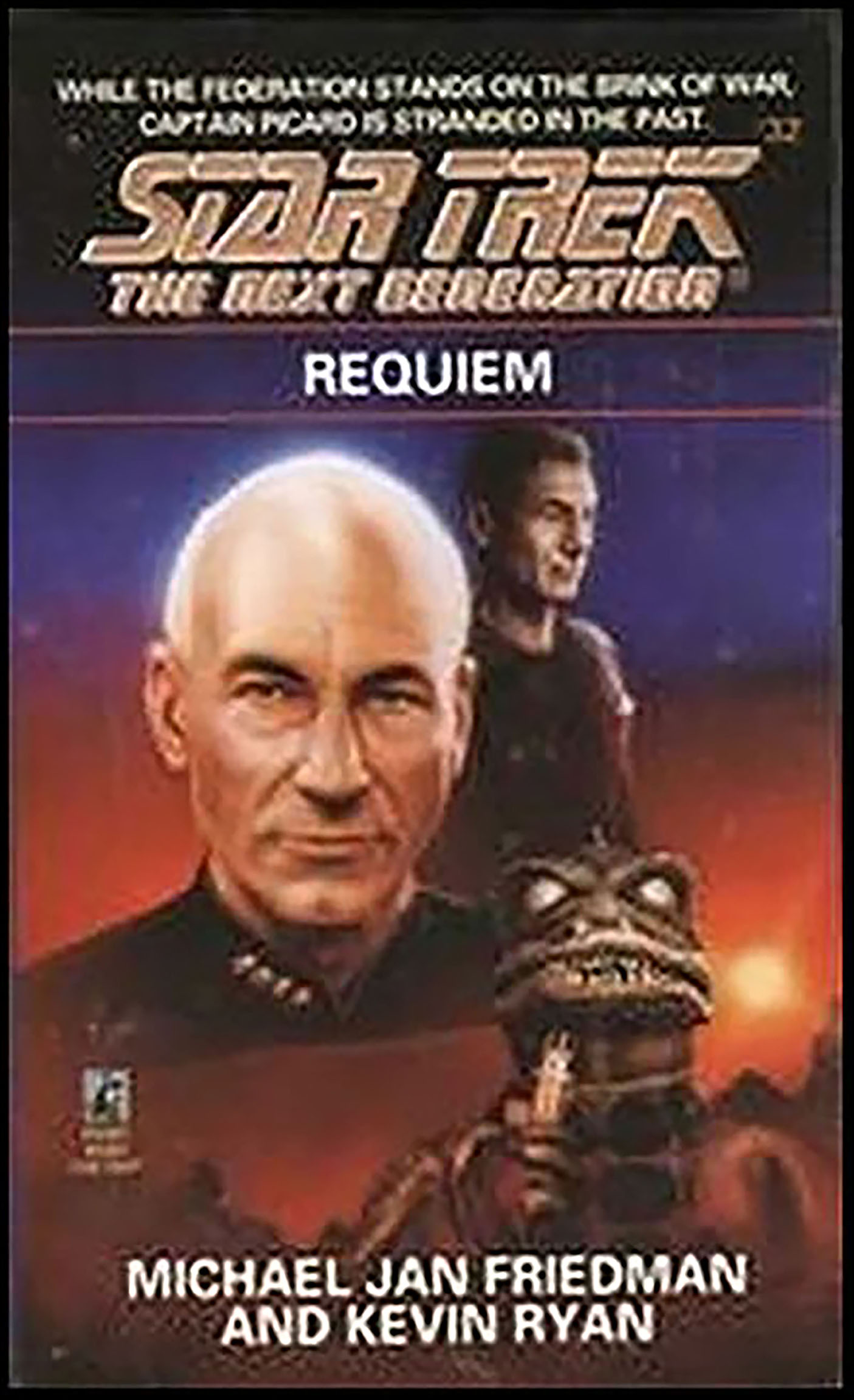 This image is the cover for the book Requiem, Star Trek: The Next Generation
