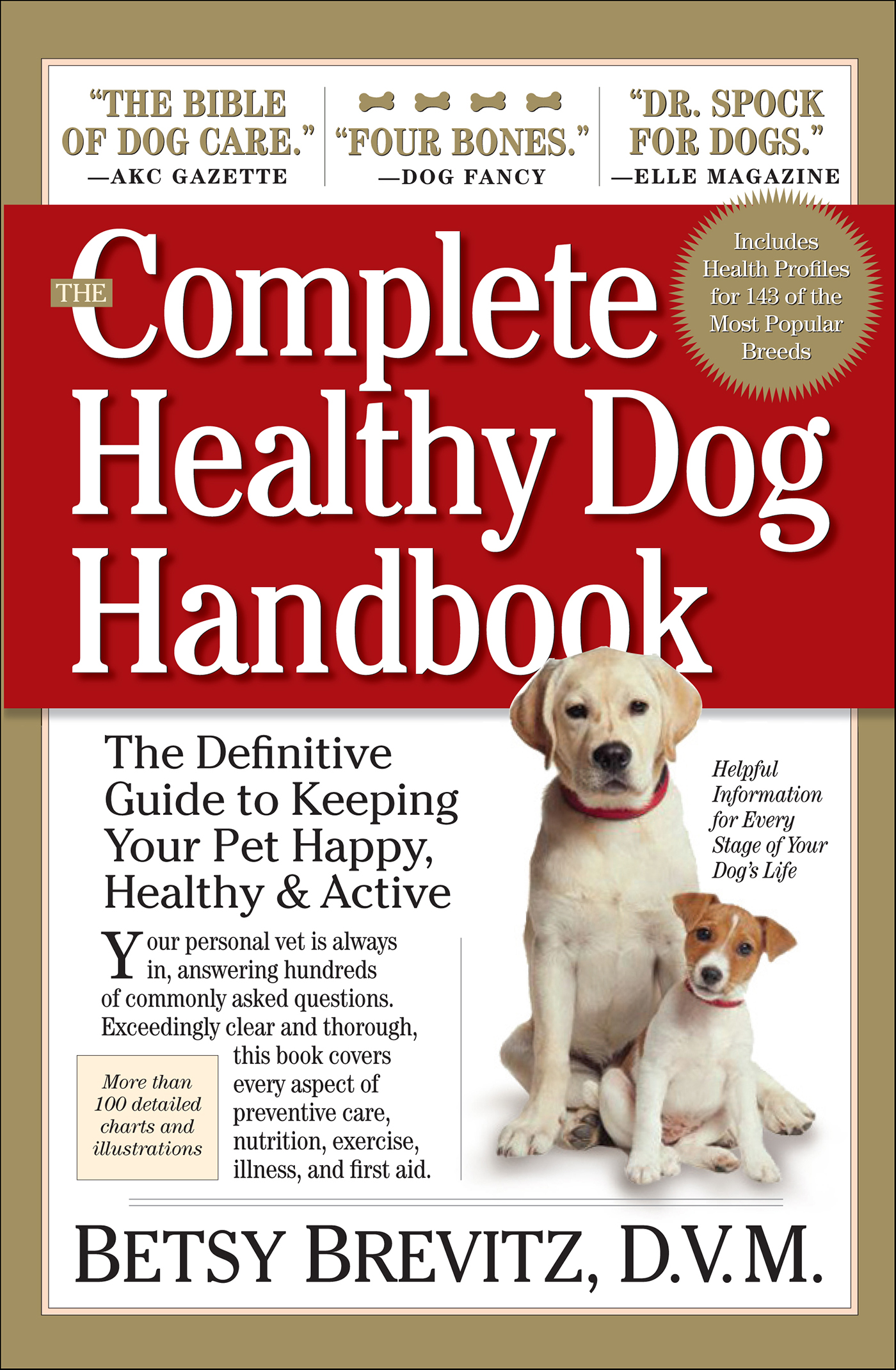 This image is the cover for the book Complete Healthy Dog Handbook
