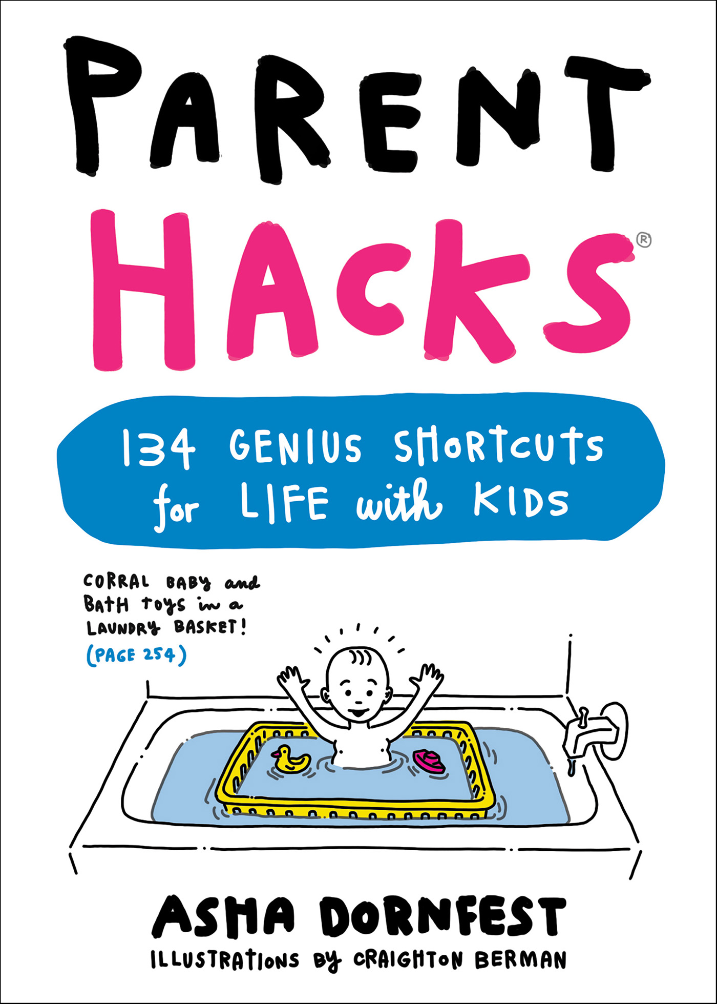 This image is the cover for the book Parent Hacks