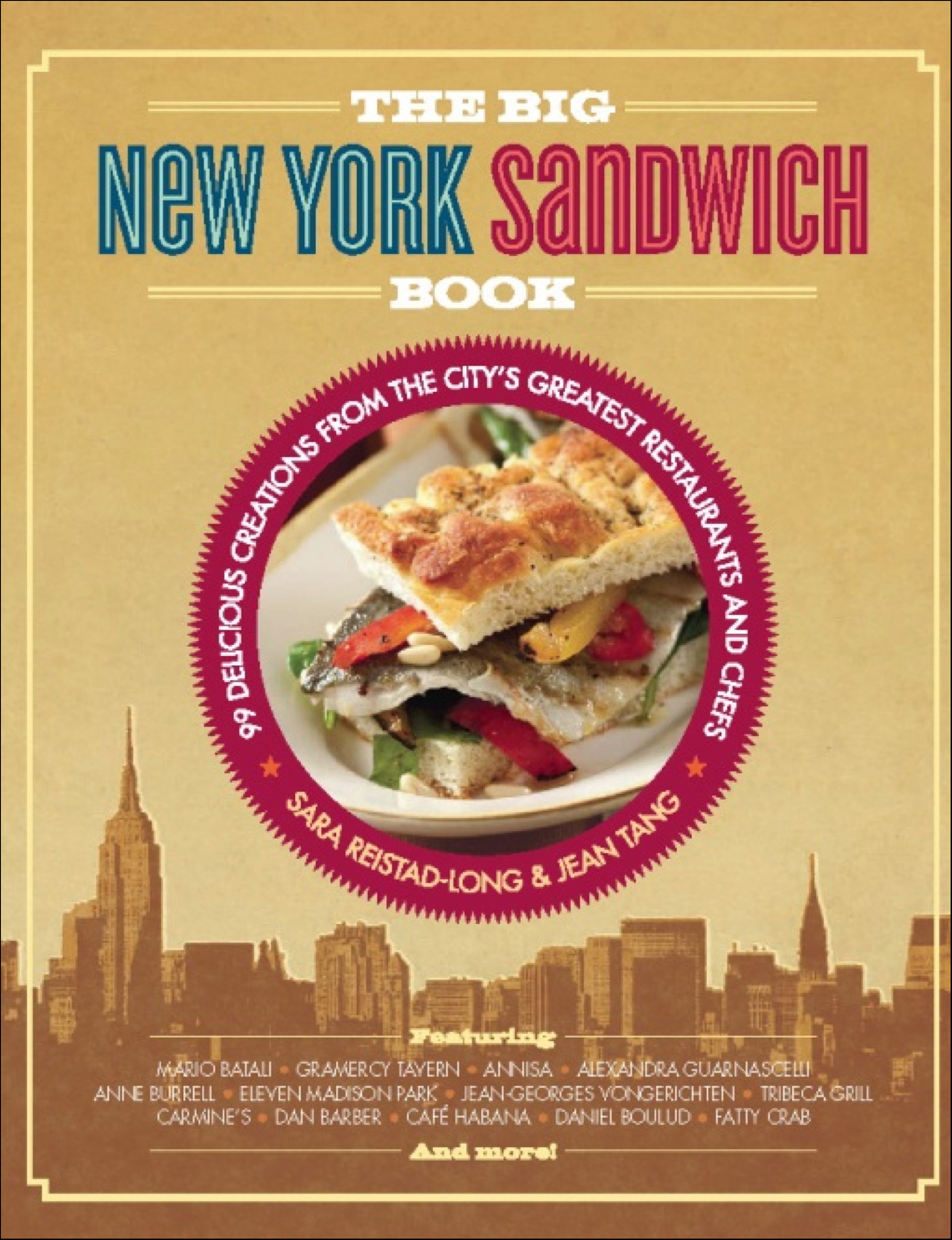 This image is the cover for the book Big New York Sandwich Book