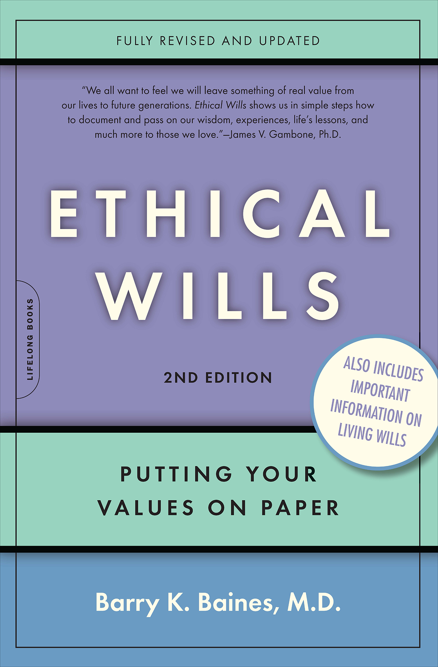 This image is the cover for the book Ethical Wills